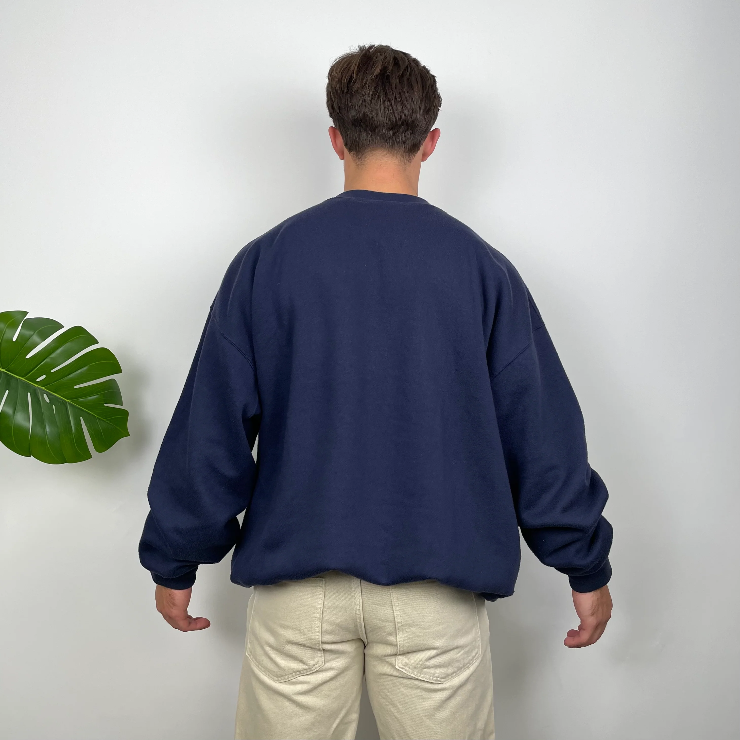 Timberland Navy Embroidered Spell Out Sweatshirt (L) - Image 6