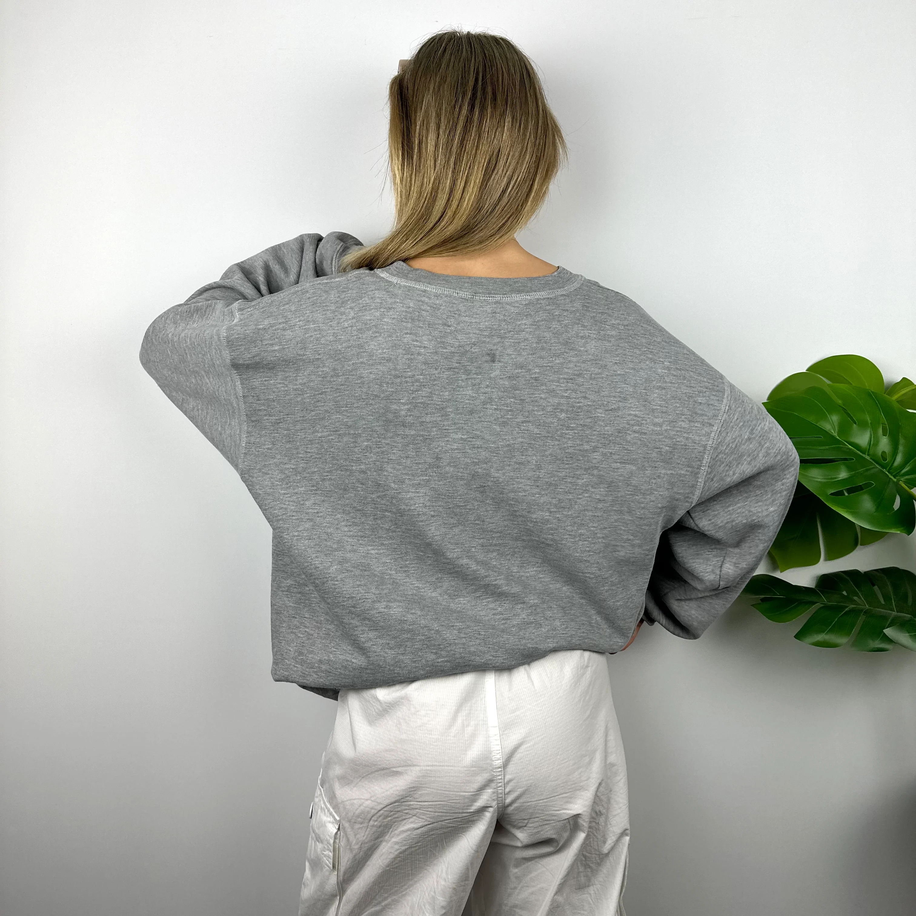 Tommy Hilfiger Grey Embroidered Spell Out Sweatshirt (L) - Image 7