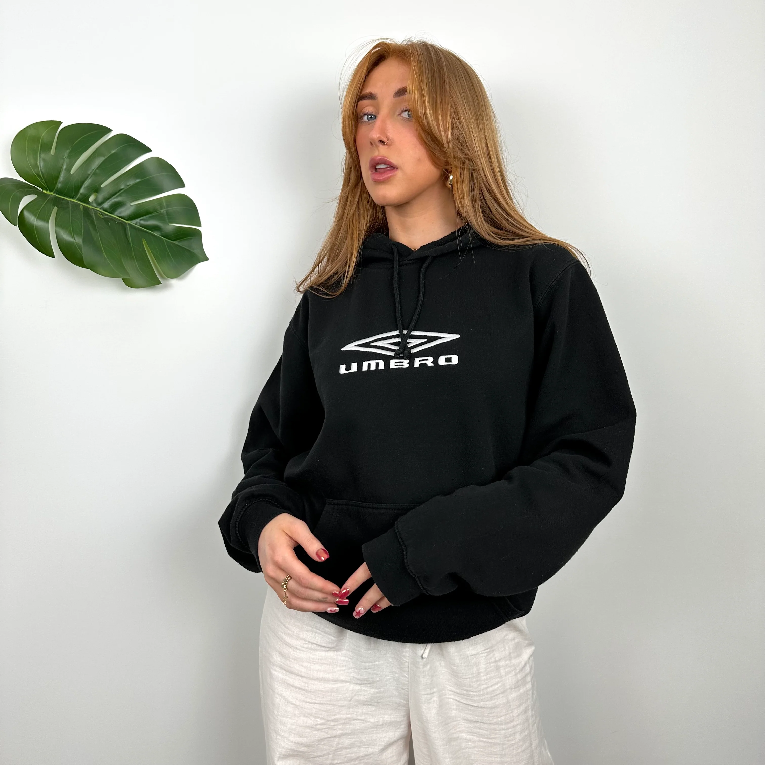 Umbro Black Embroidered Spell Out Hoodie (L) - Image 5