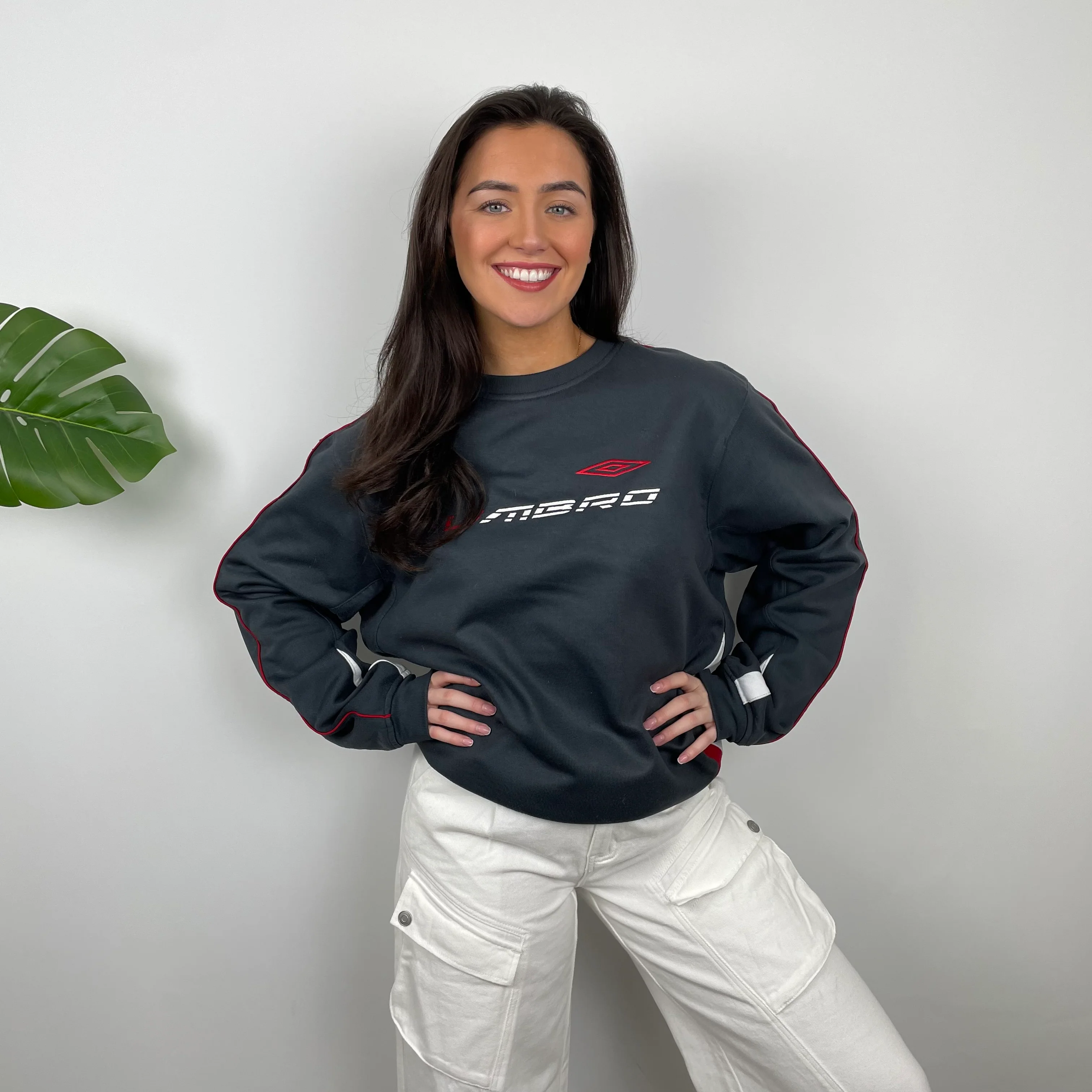 Umbro Black Embroidered Spell Out Sweatshirt (L) - Image 3