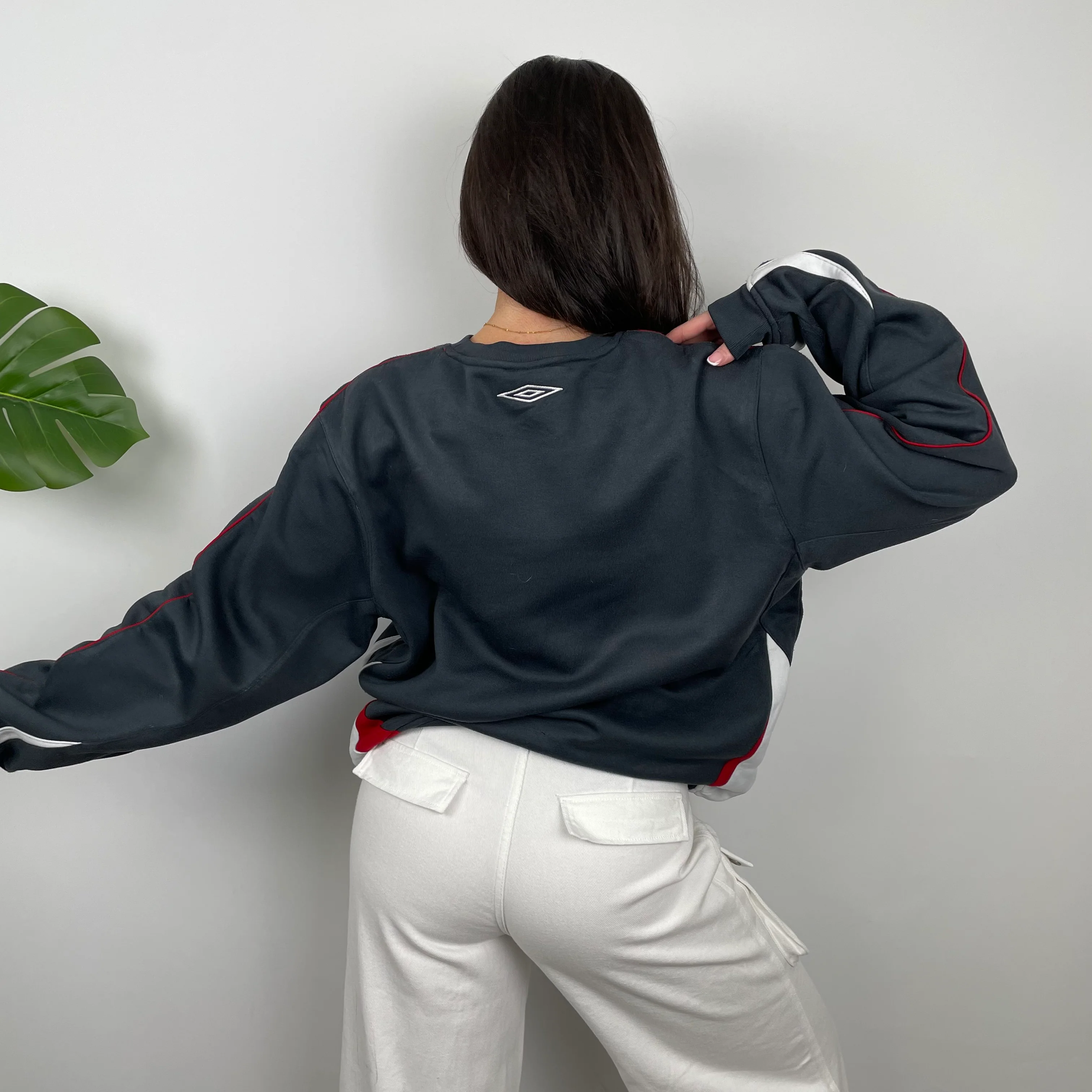 Umbro Black Embroidered Spell Out Sweatshirt (L) - Image 6