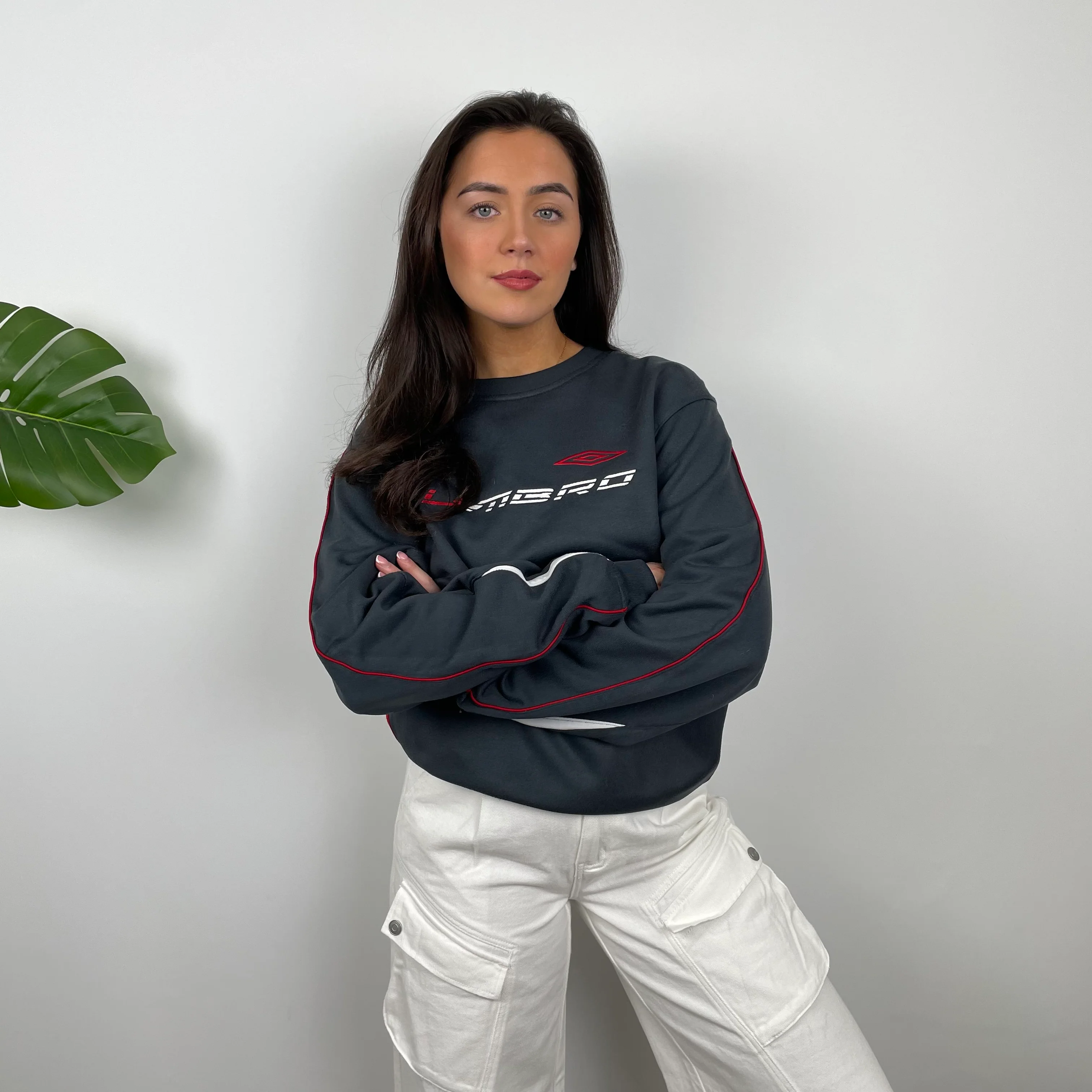 Umbro Black Embroidered Spell Out Sweatshirt (L) - Image 8