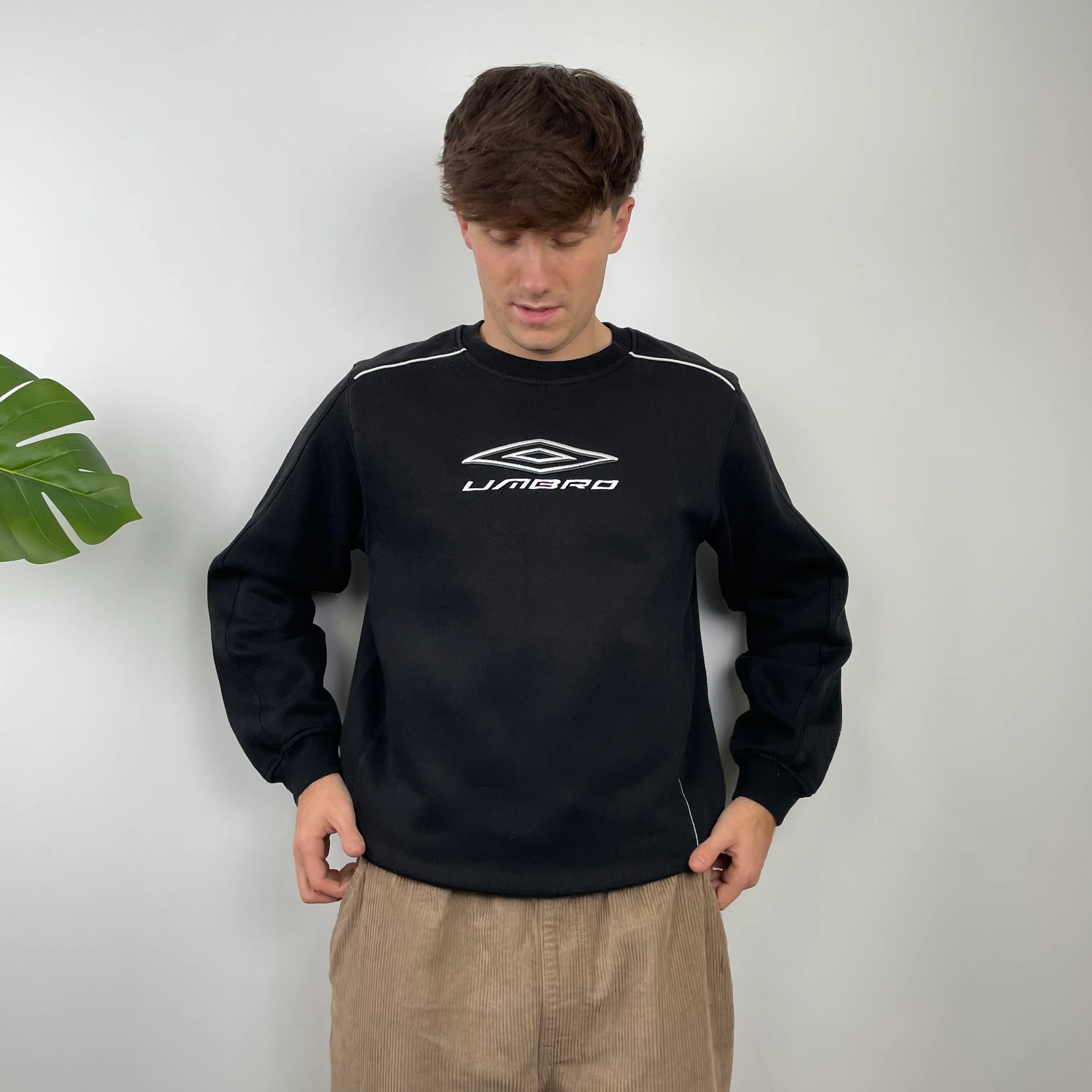 Umbro Black Embroidered Spell Out Sweatshirt (L) - Image 2