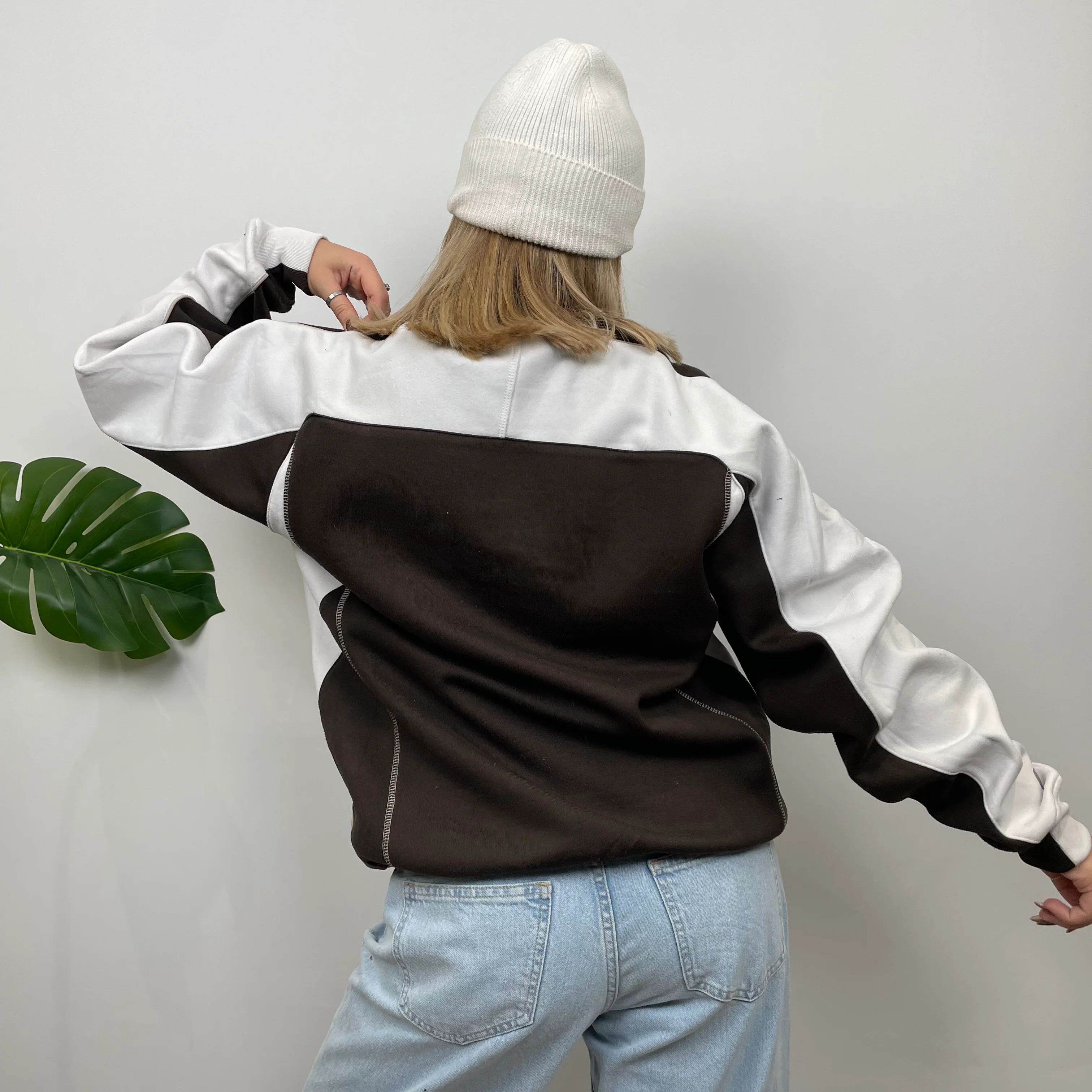 Umbro Brown Embroidered Spell Out Sweatshirt (M) - Image 6