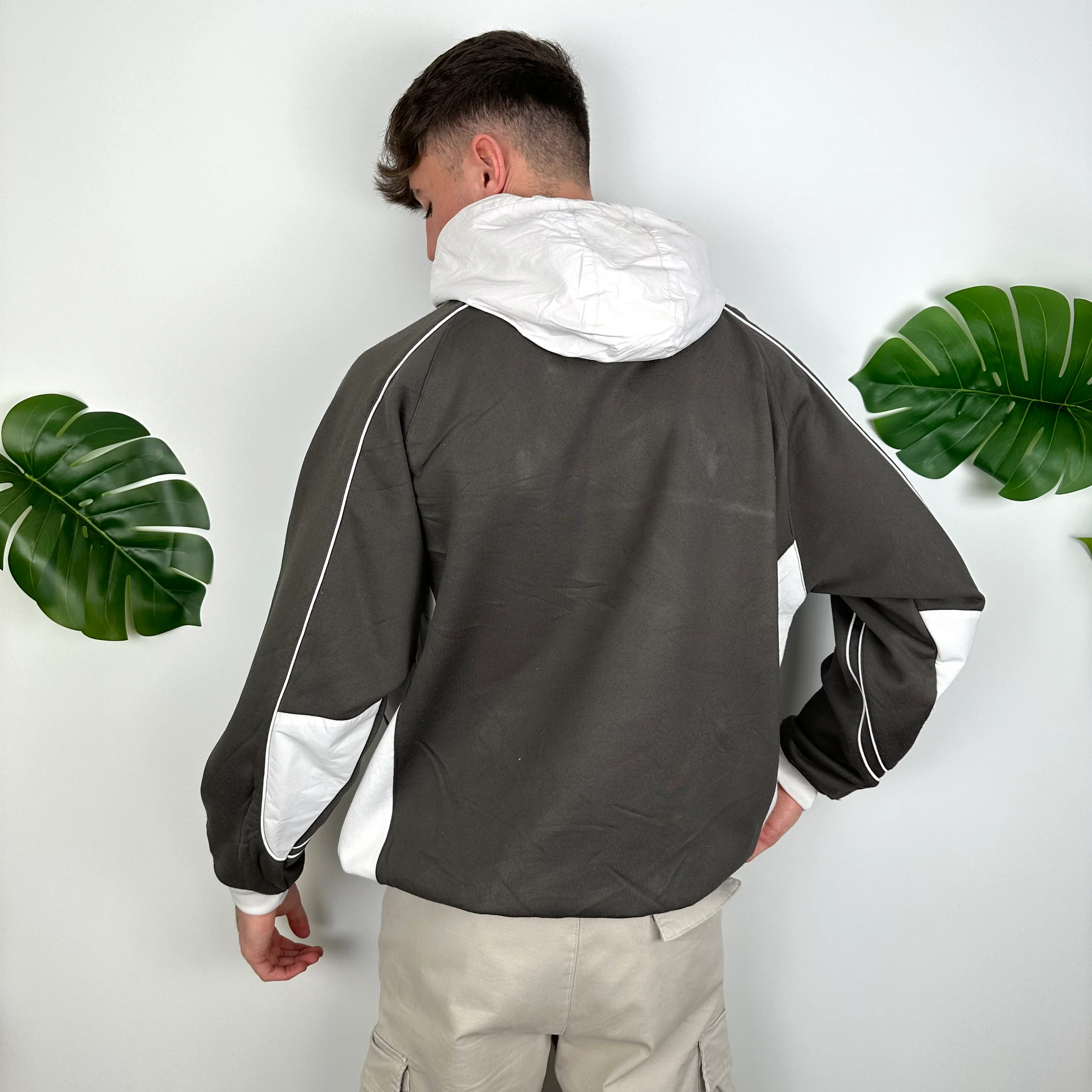 Umbro Grey Embroidered Spell Out Hoodie (XL) - Image 6