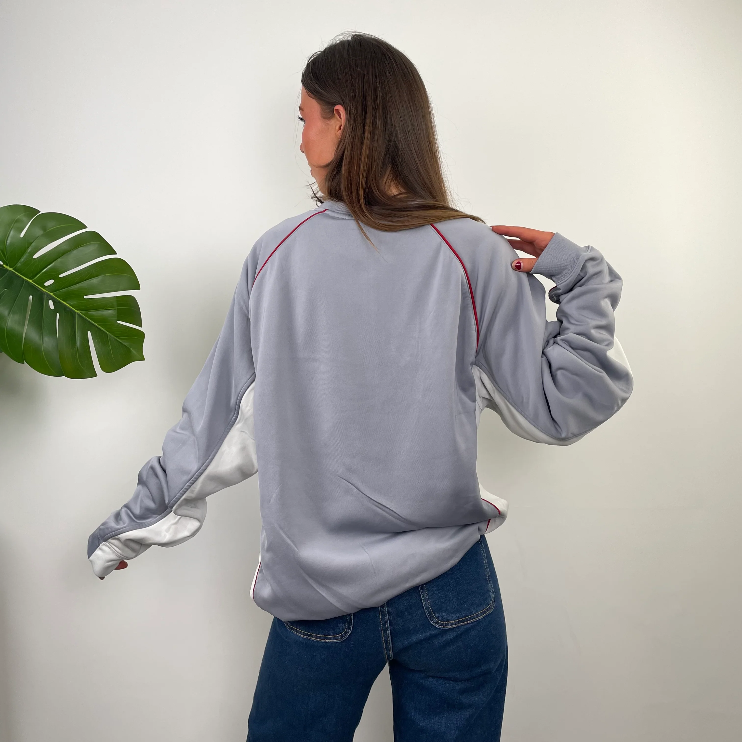 Umbro Grey Embroidered Spell Out Sweatshirt (L) - Image 6