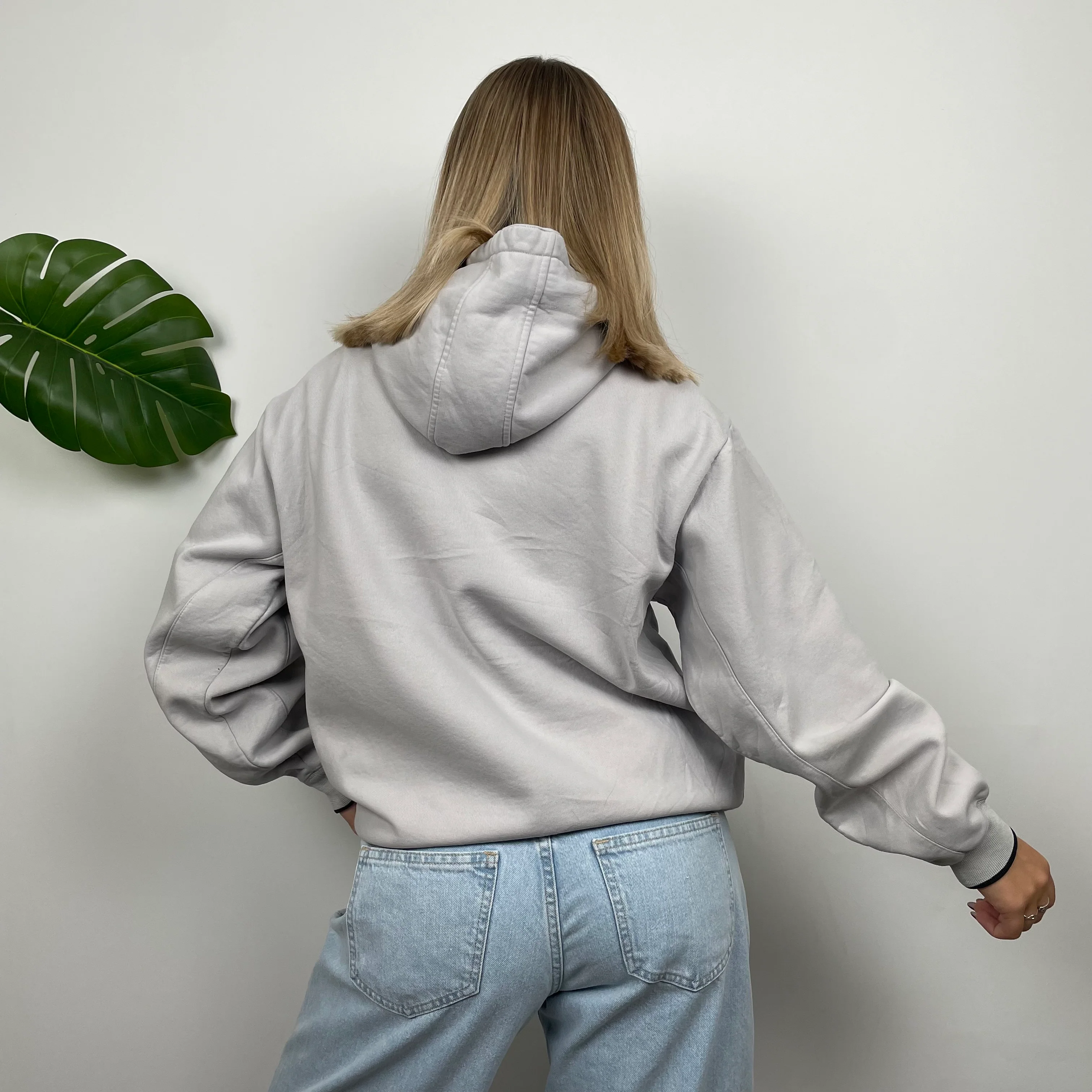 Umbro RARE Grey Embroidered Spell Out Hoodie (M) - Image 9