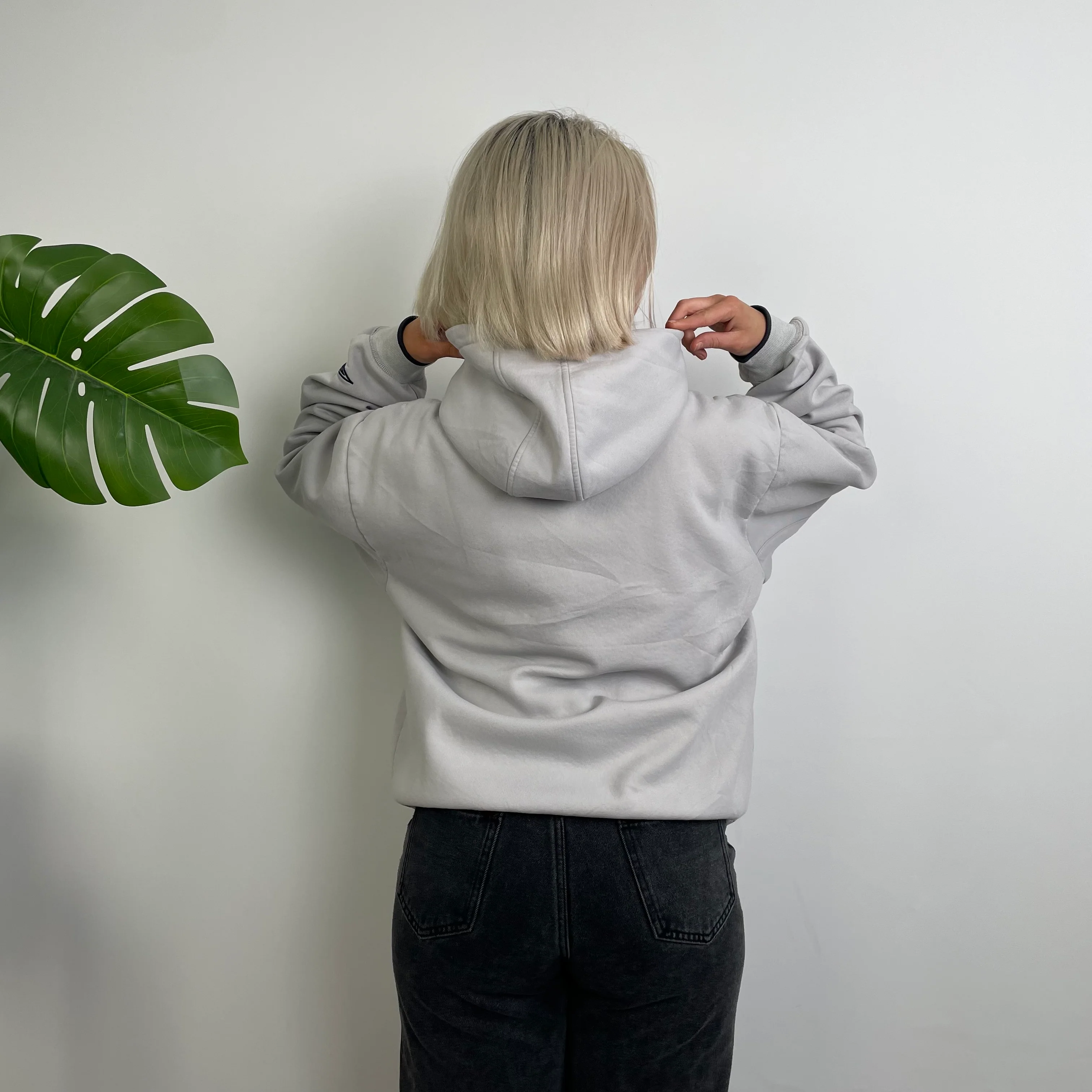 Umbro RARE Grey Embroidered Spell Out Hoodie (M) - Image 5