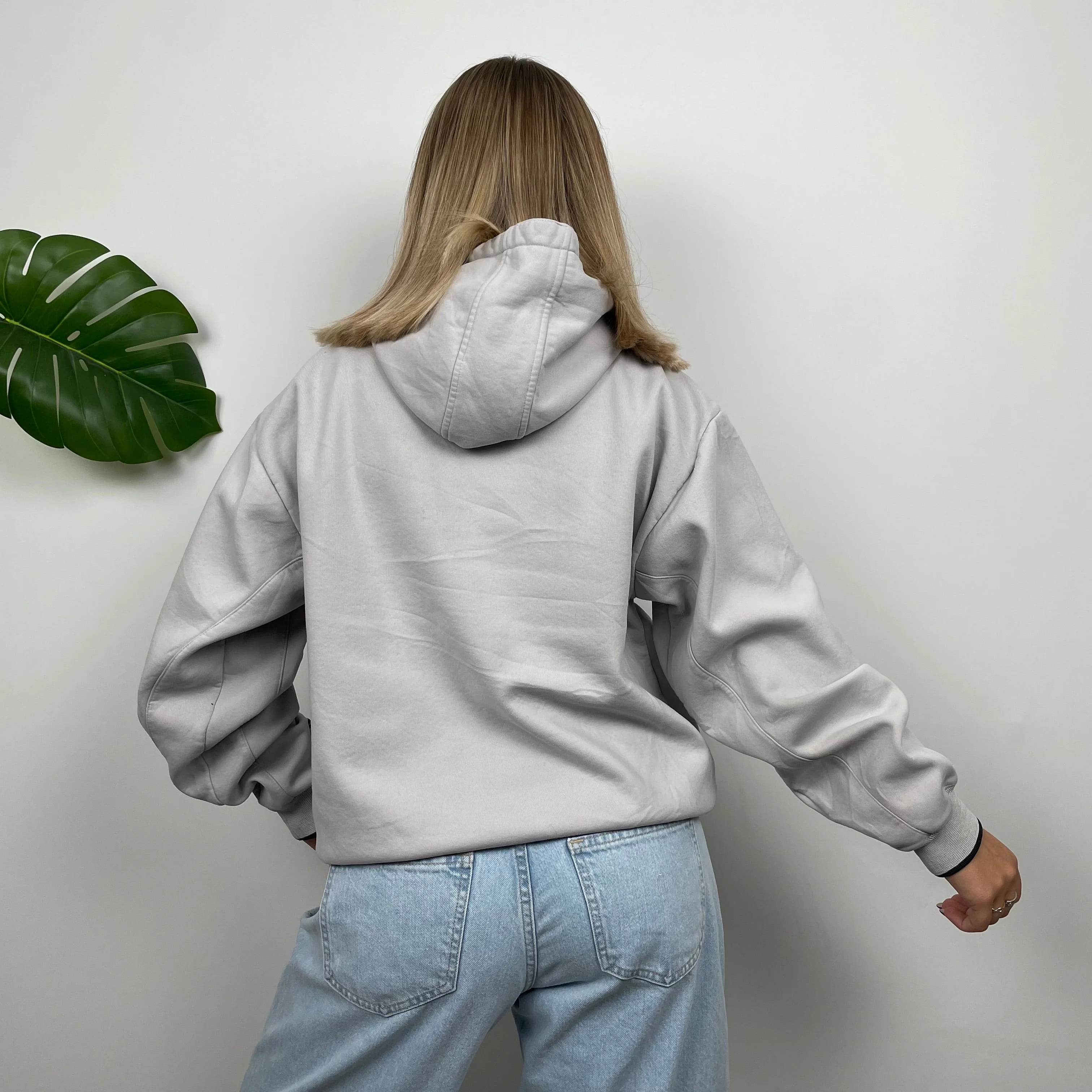 Umbro RARE Grey Embroidered Spell Out Hoodie (M) - Image 4