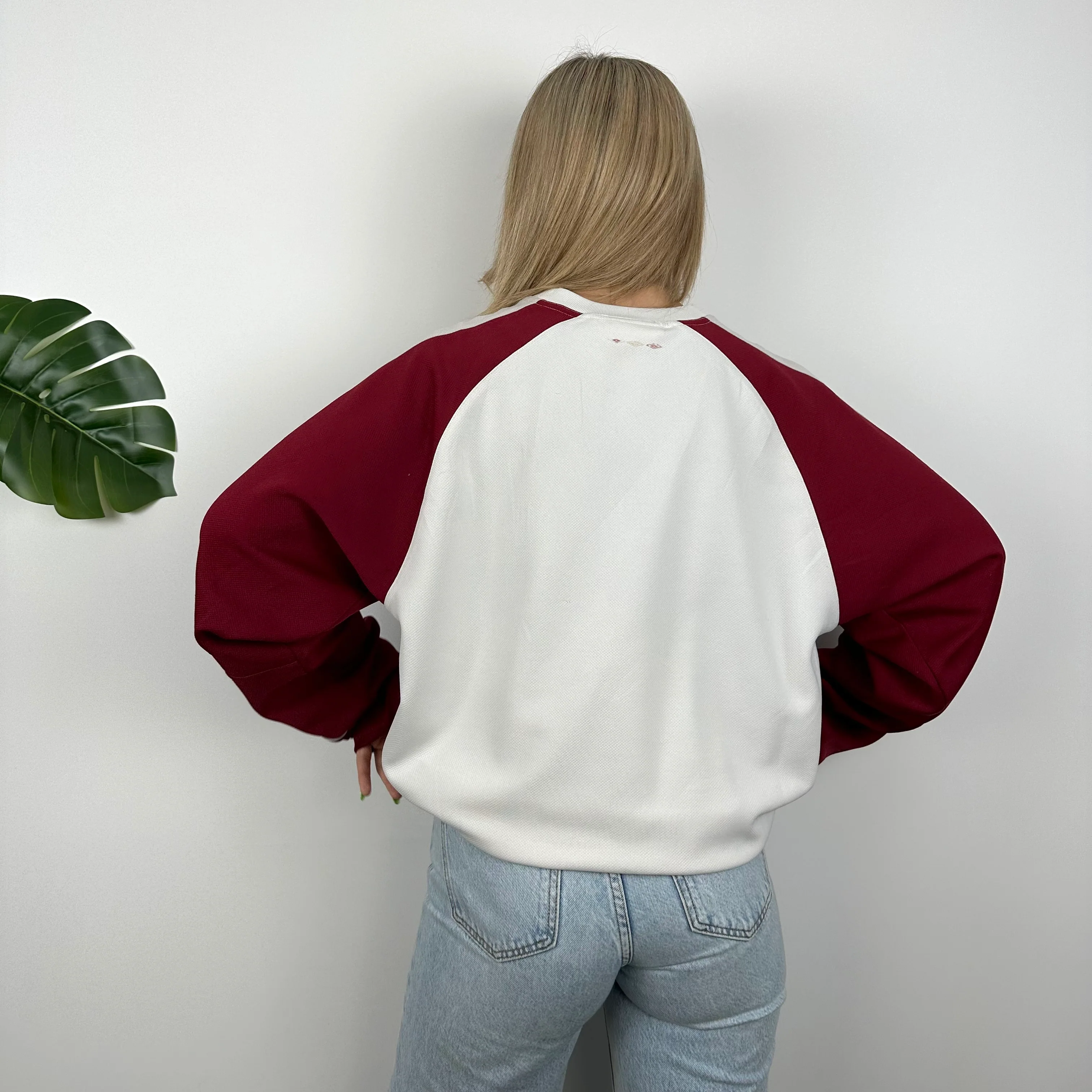Umbro White Embroidered Spell Out Sweatshirt (L) - Image 7