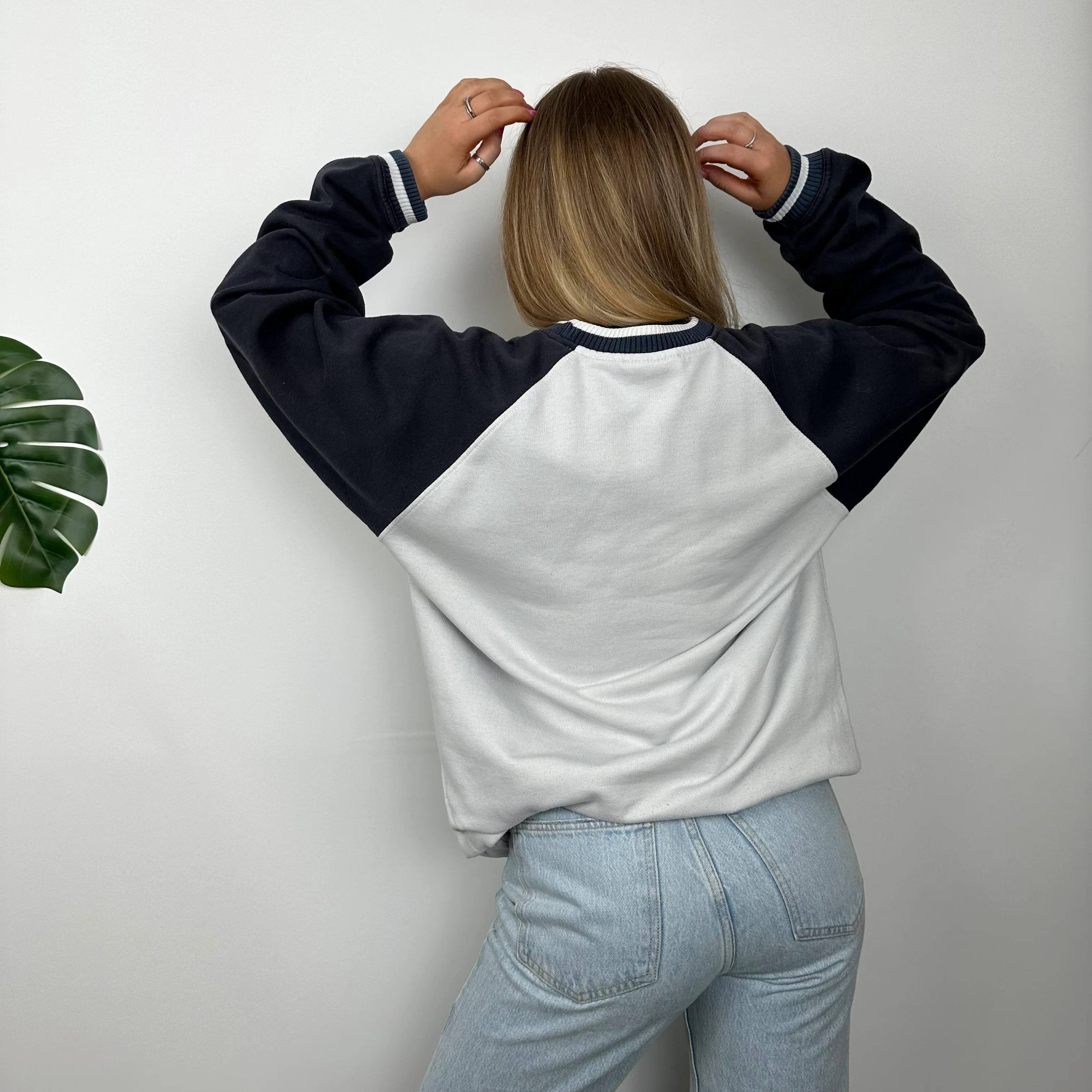 Umbro White Embroidered Spell Out Sweatshirt (L) - Image 6