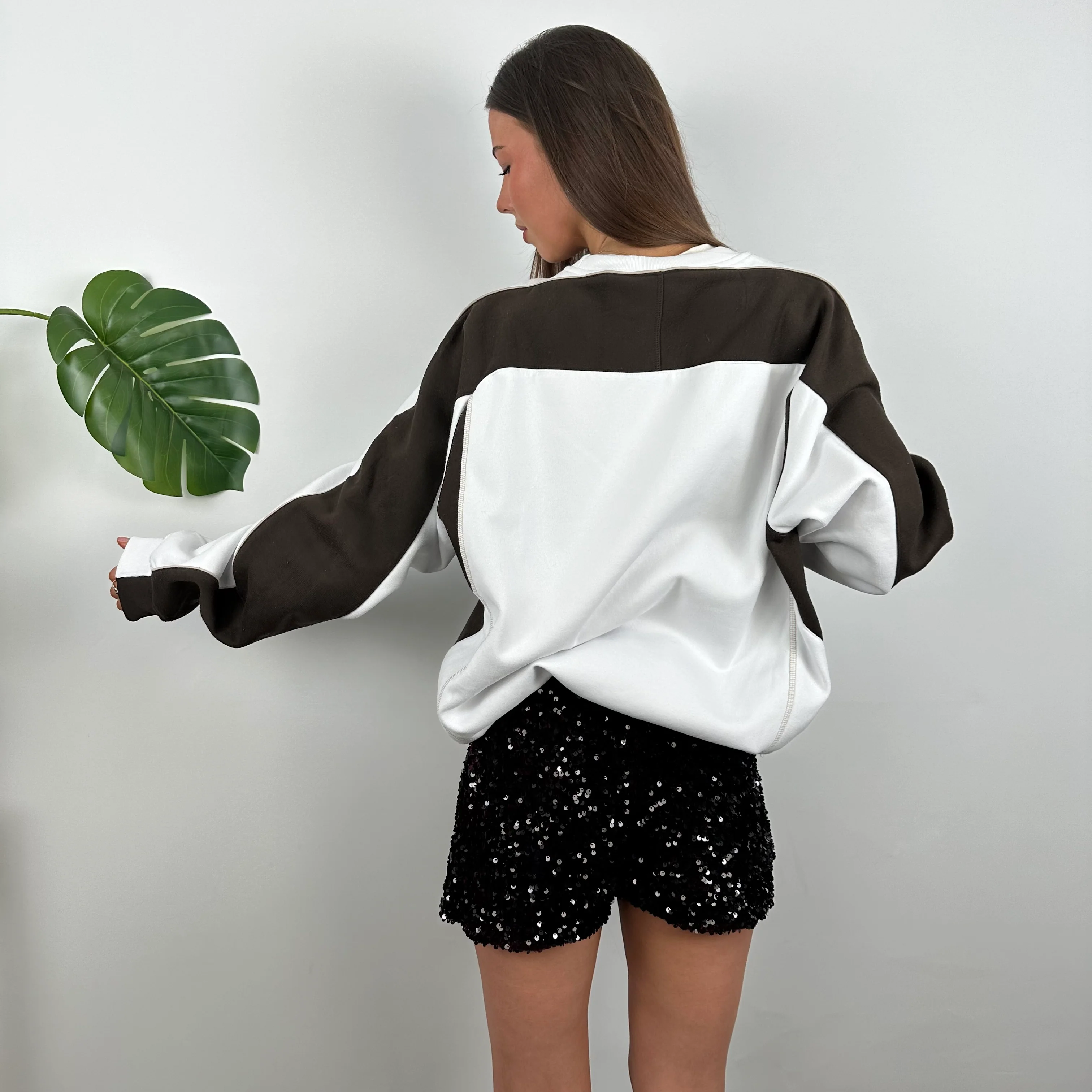 Umbro White Embroidered Spell Out Sweatshirt (XL) - Image 10