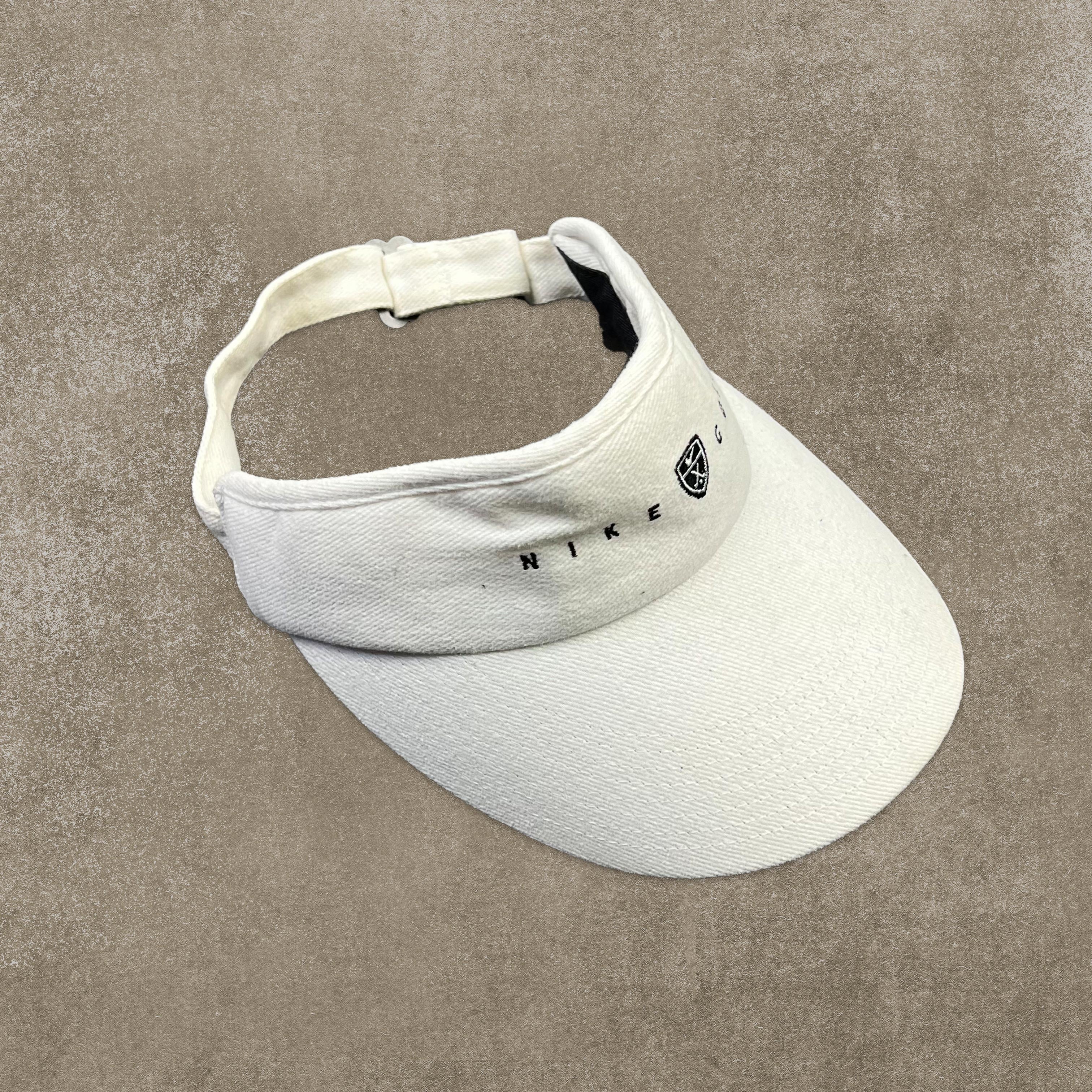 Nike Golf White Embroidered Spell Out Visor - Image 2