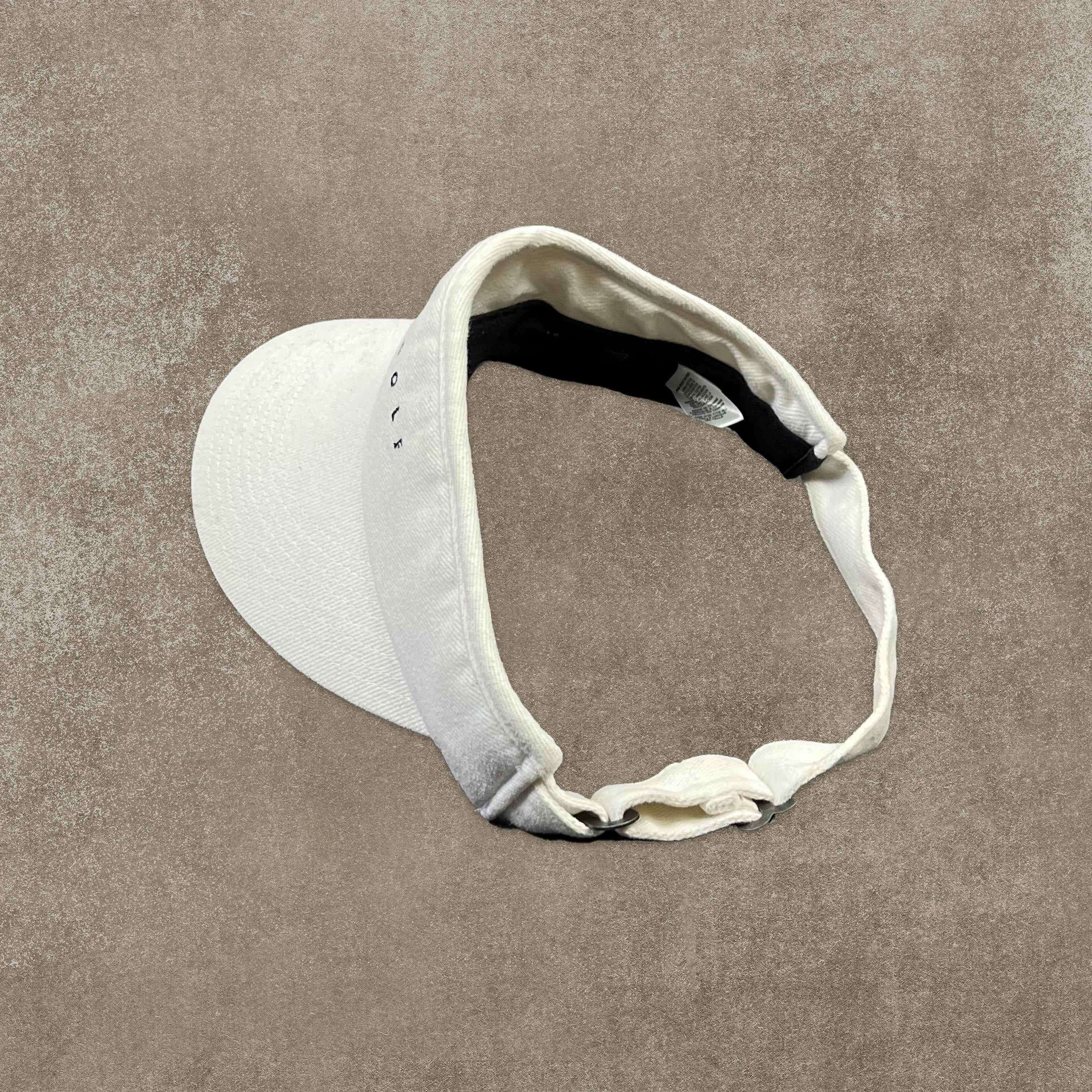 Nike Golf White Embroidered Spell Out Visor - Image 3