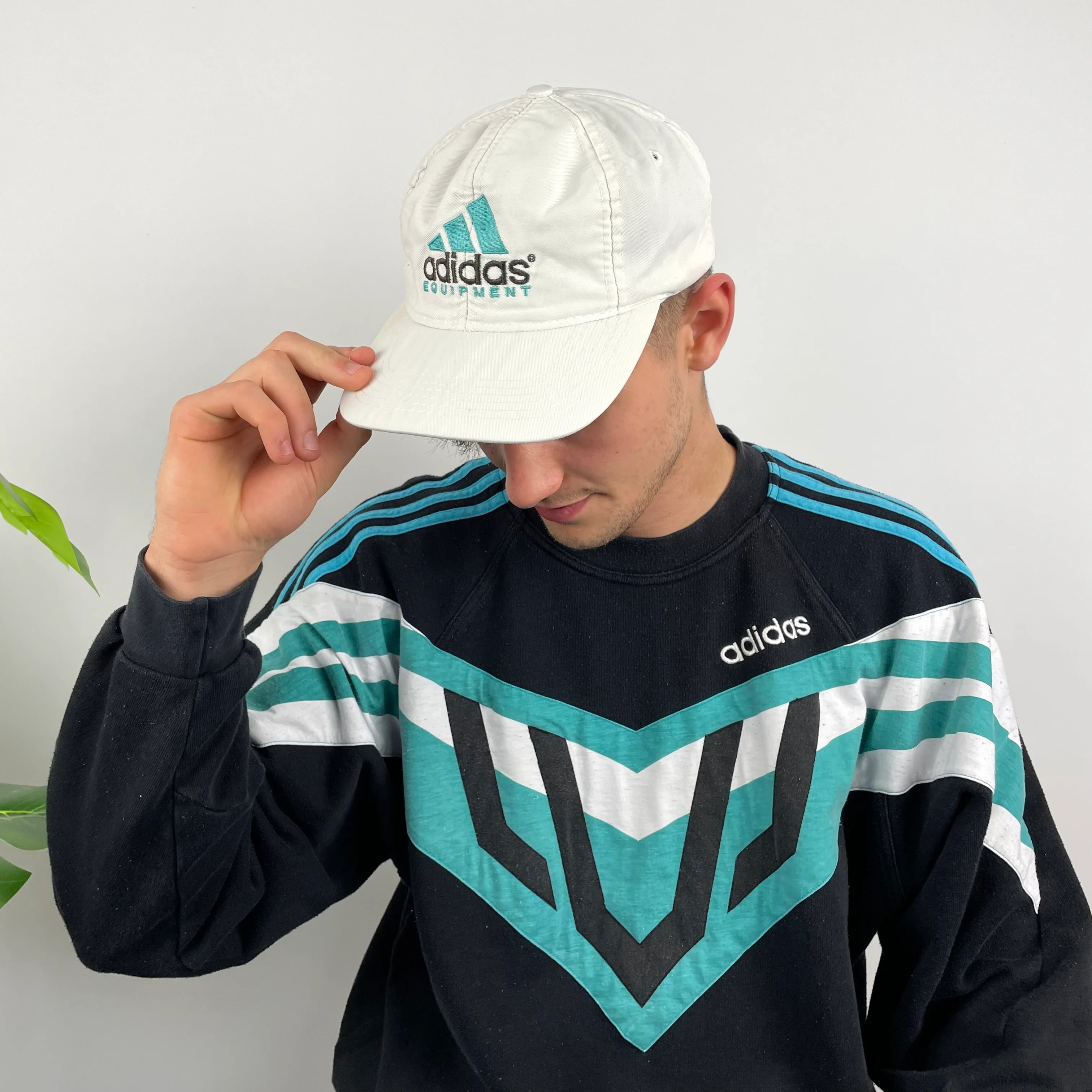 Adidas Equipment RARE White Embroidered Spell Out Cap - Image 7