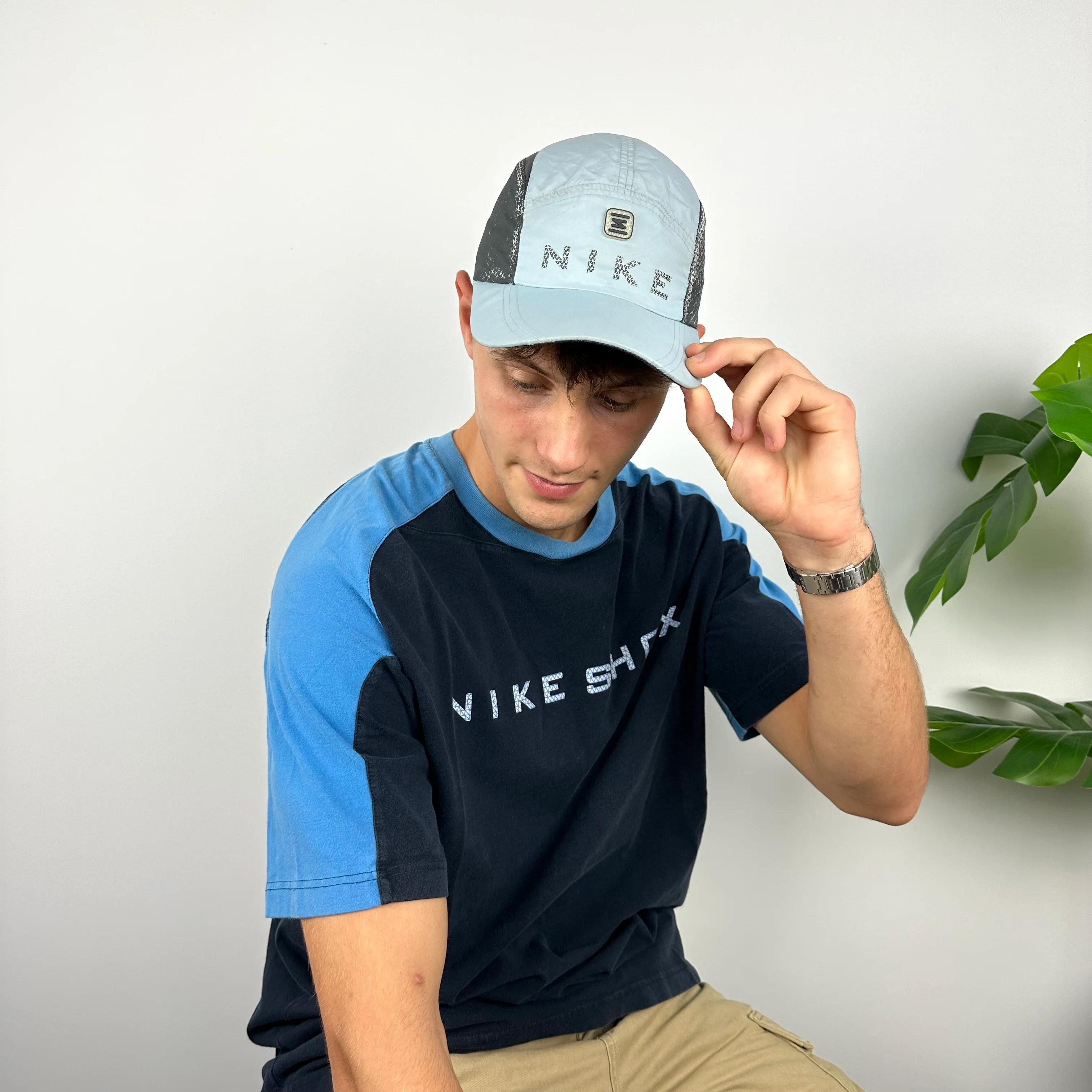 Nike Shox RARE Baby Blue Spell Out Cap - Image 3