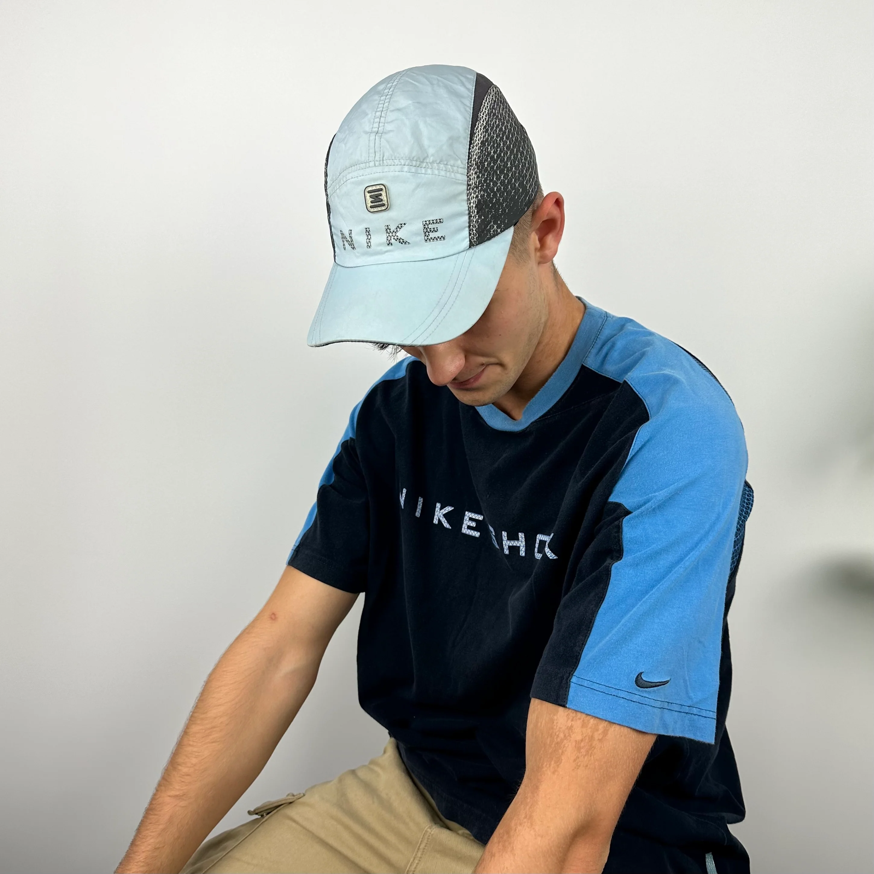 Nike Shox RARE Baby Blue Spell Out Cap - Image 5