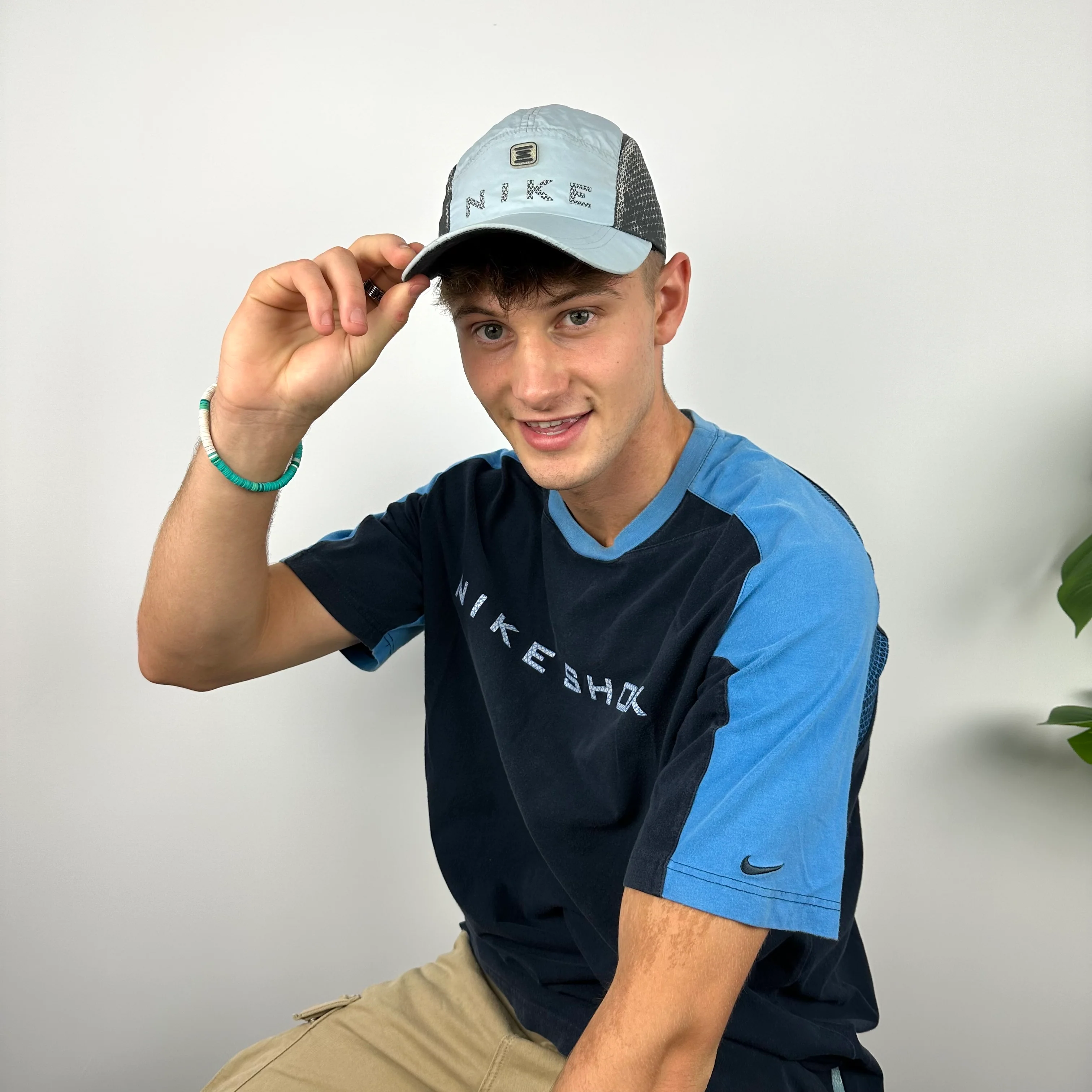 Nike Shox RARE Baby Blue Spell Out Cap - Image 7