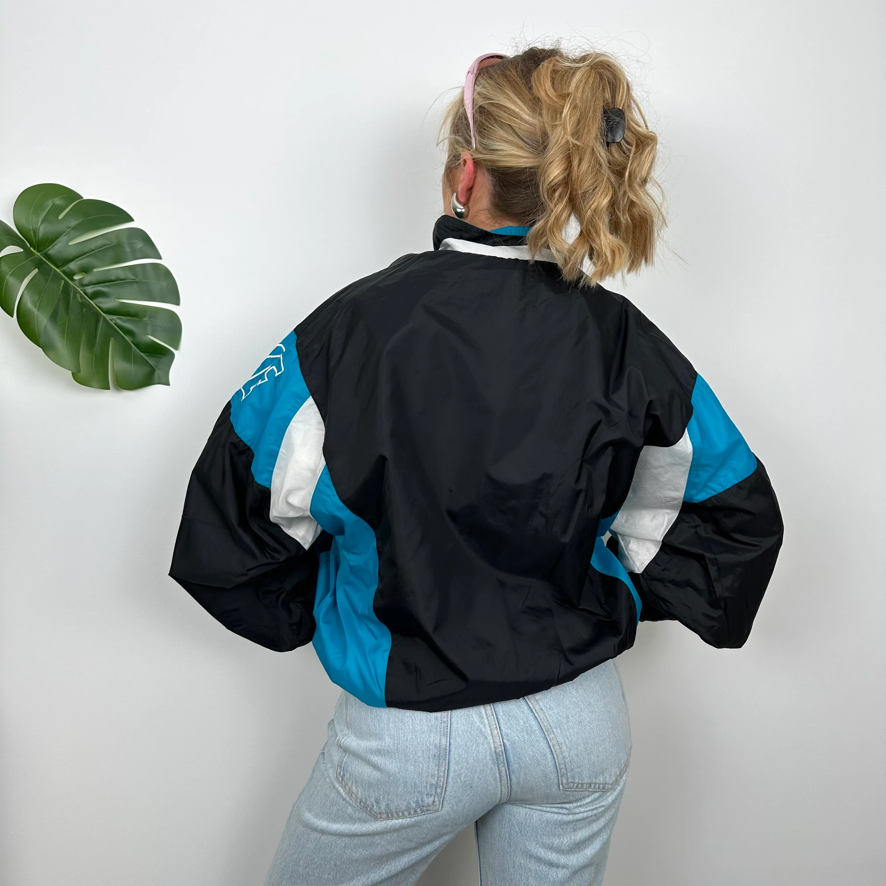 Nike Colour Block Embroidered Spell Out Windbreaker Jacket (M) - Image 7