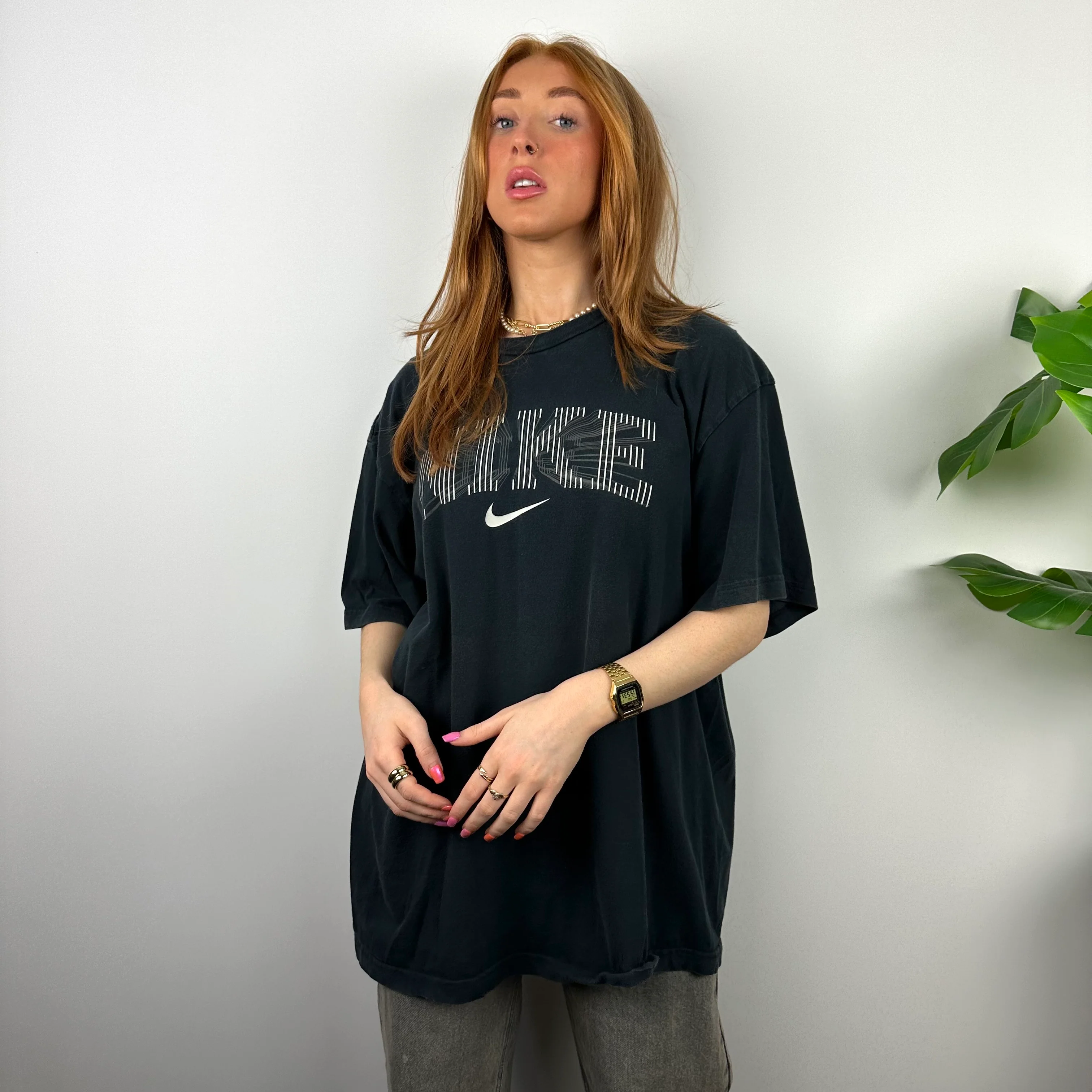 Nike RARE Black Spell Out T Shirt (XXL) - Image 2
