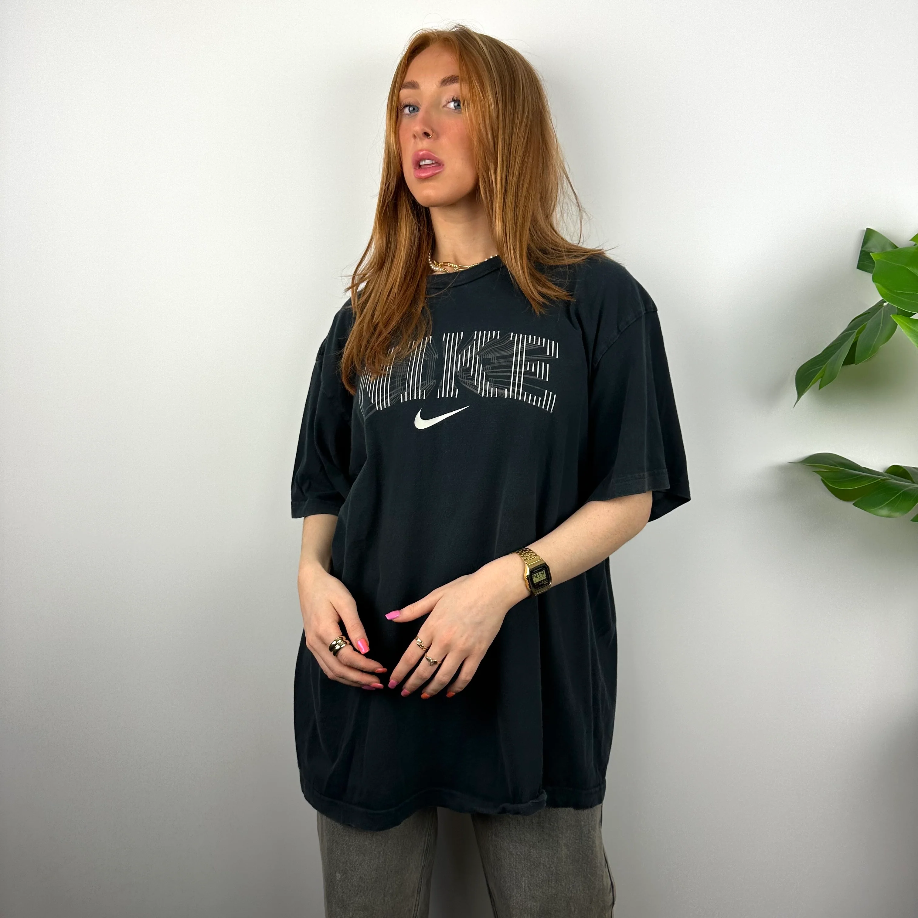 Nike RARE Black Spell Out T Shirt (XXL) - Image 4