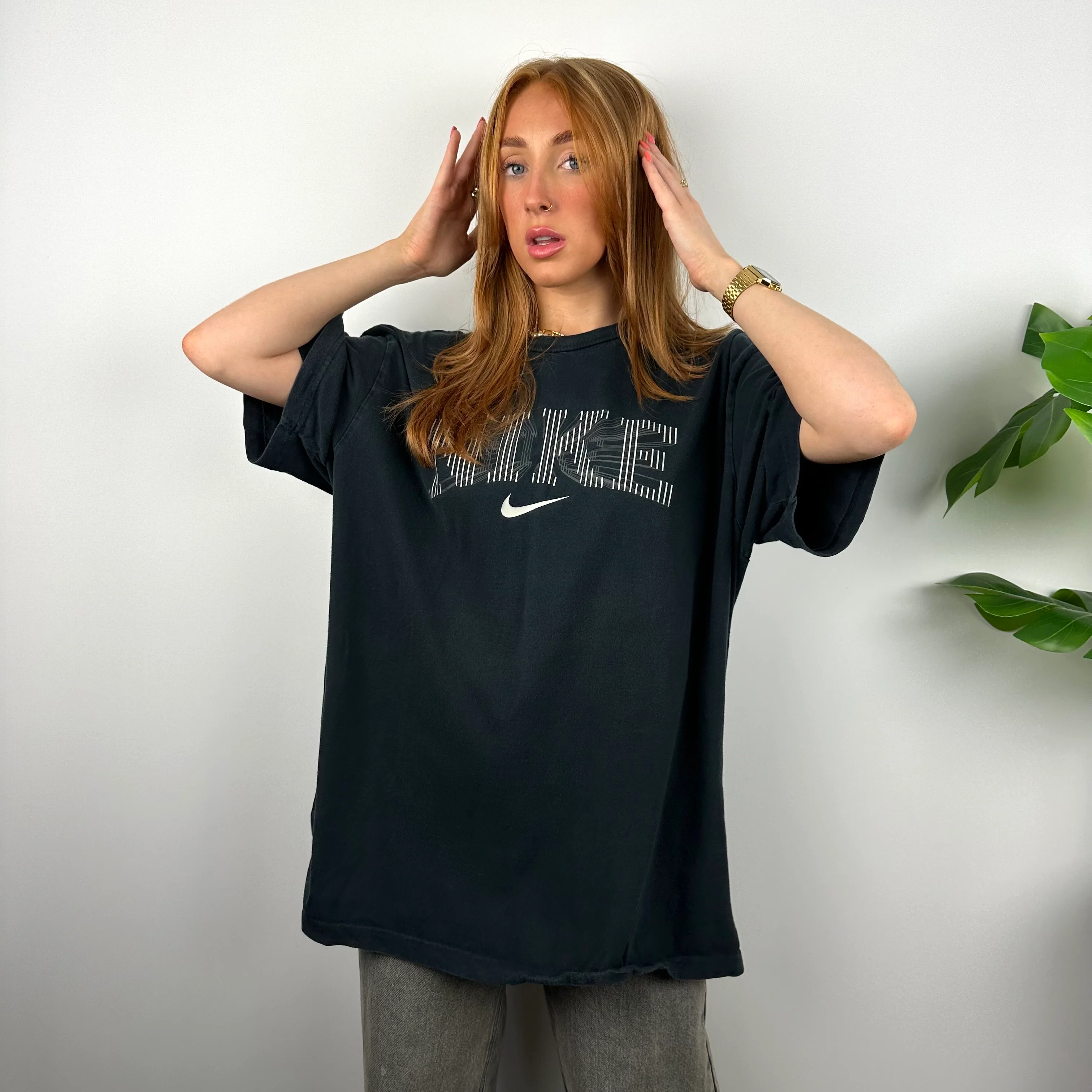 Nike RARE Black Spell Out T Shirt (XXL) - Image 6