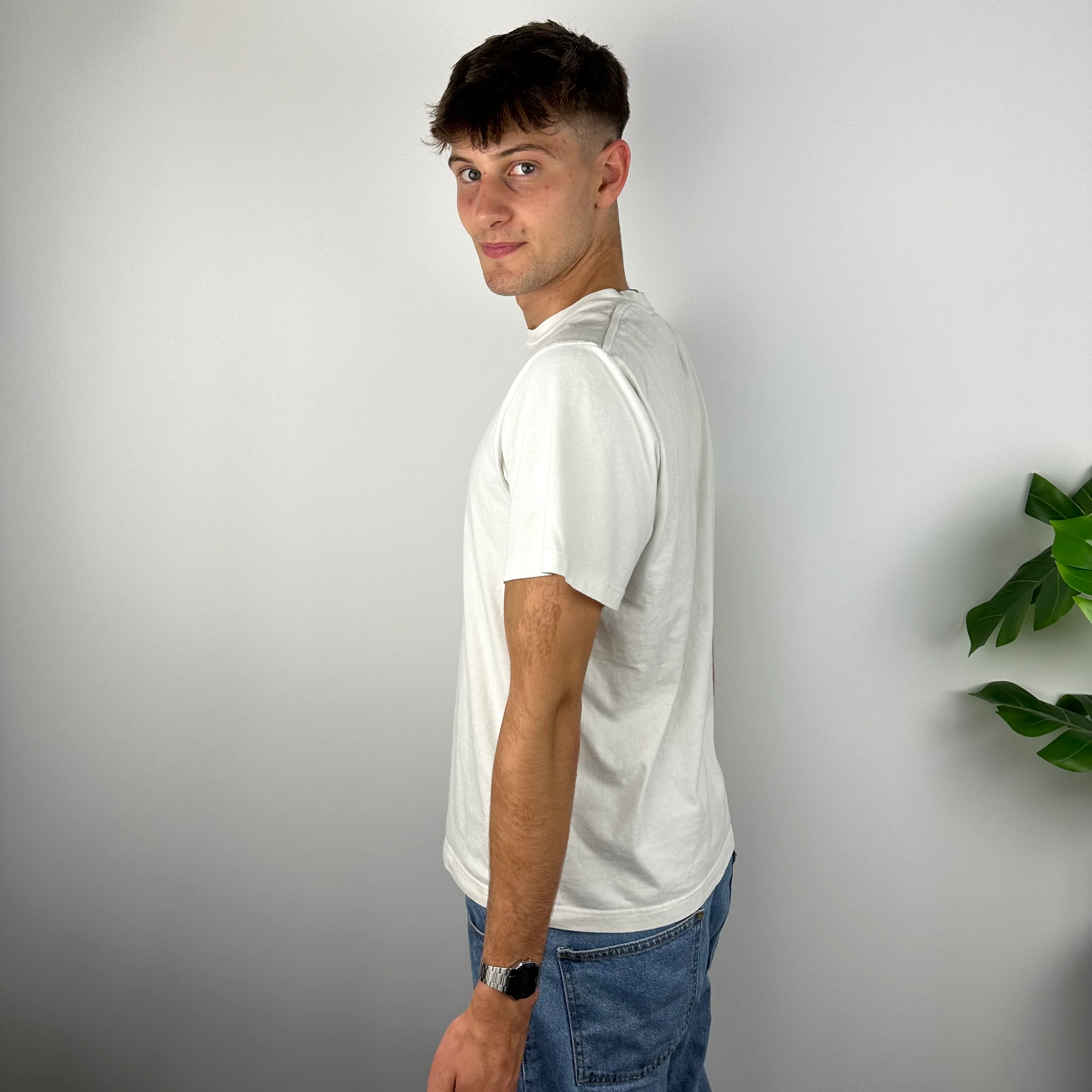 Nike Air RARE White Spell Out T Shirt (M) - Image 7