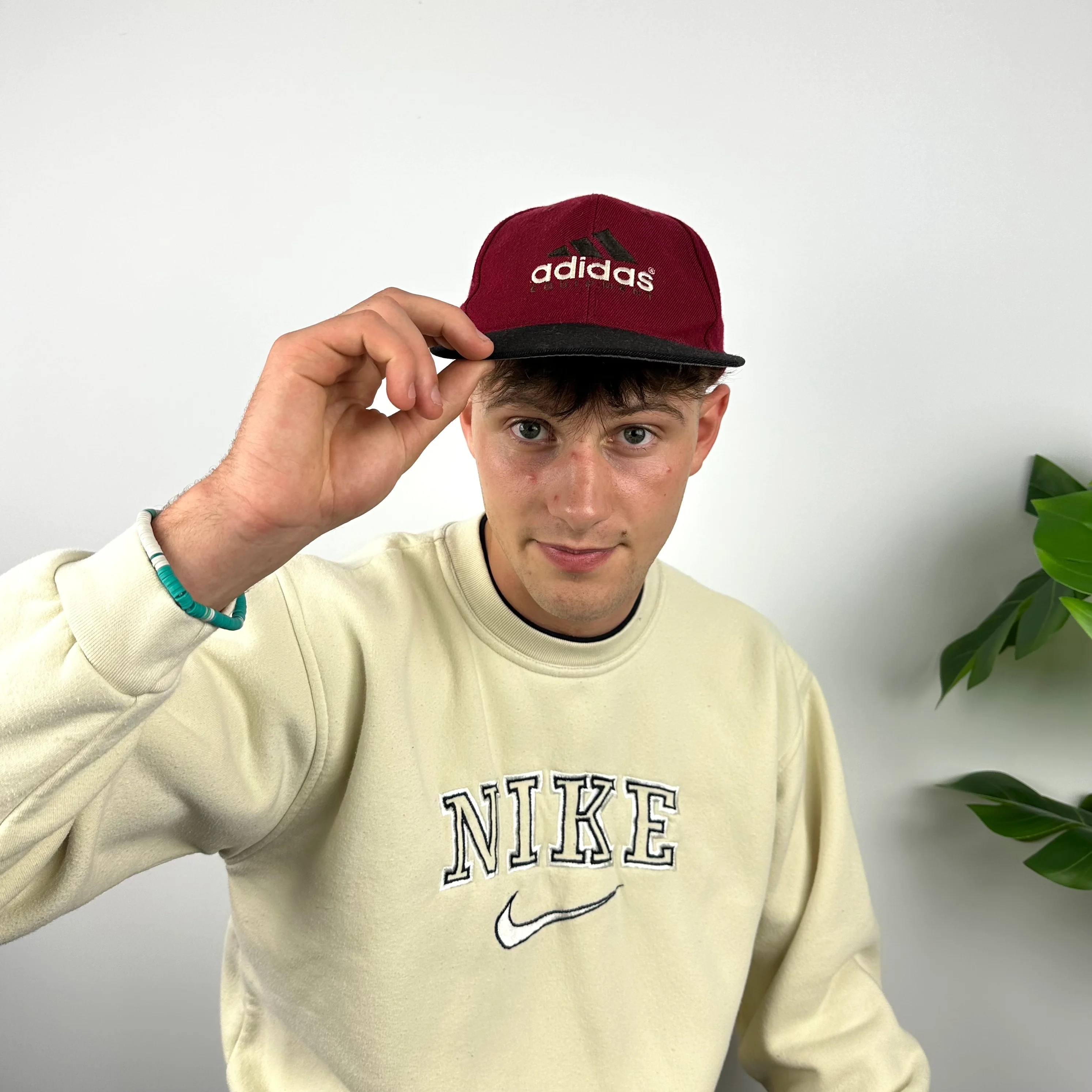 Adidas Equipment RARE Red & Black Embroidered Spell Out Cap - Image 7