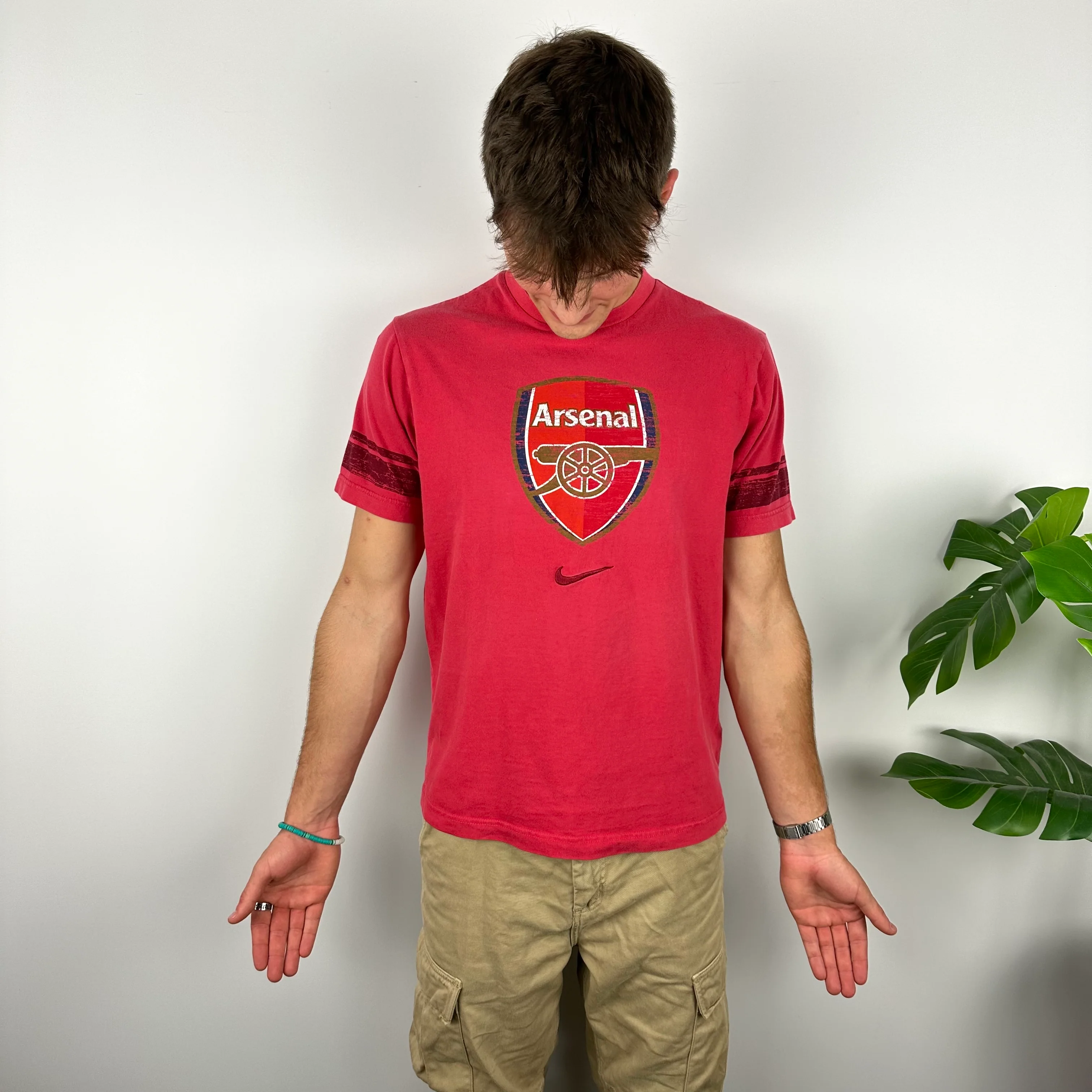 Nike x Arsenal RARE Red Logo T Shirt (M) - Image 2