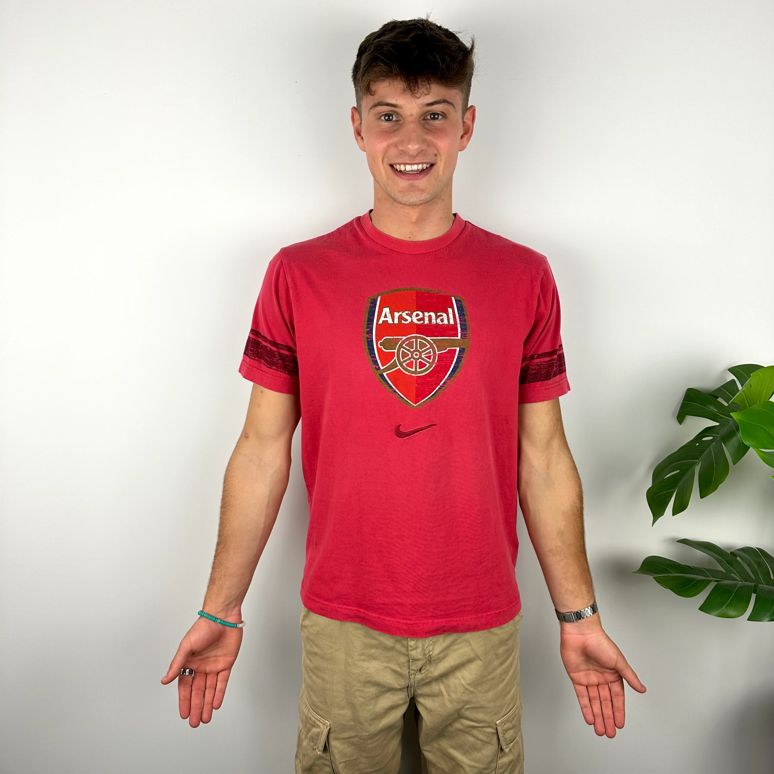 Nike x Arsenal RARE Red Logo T Shirt (M) - Image 3