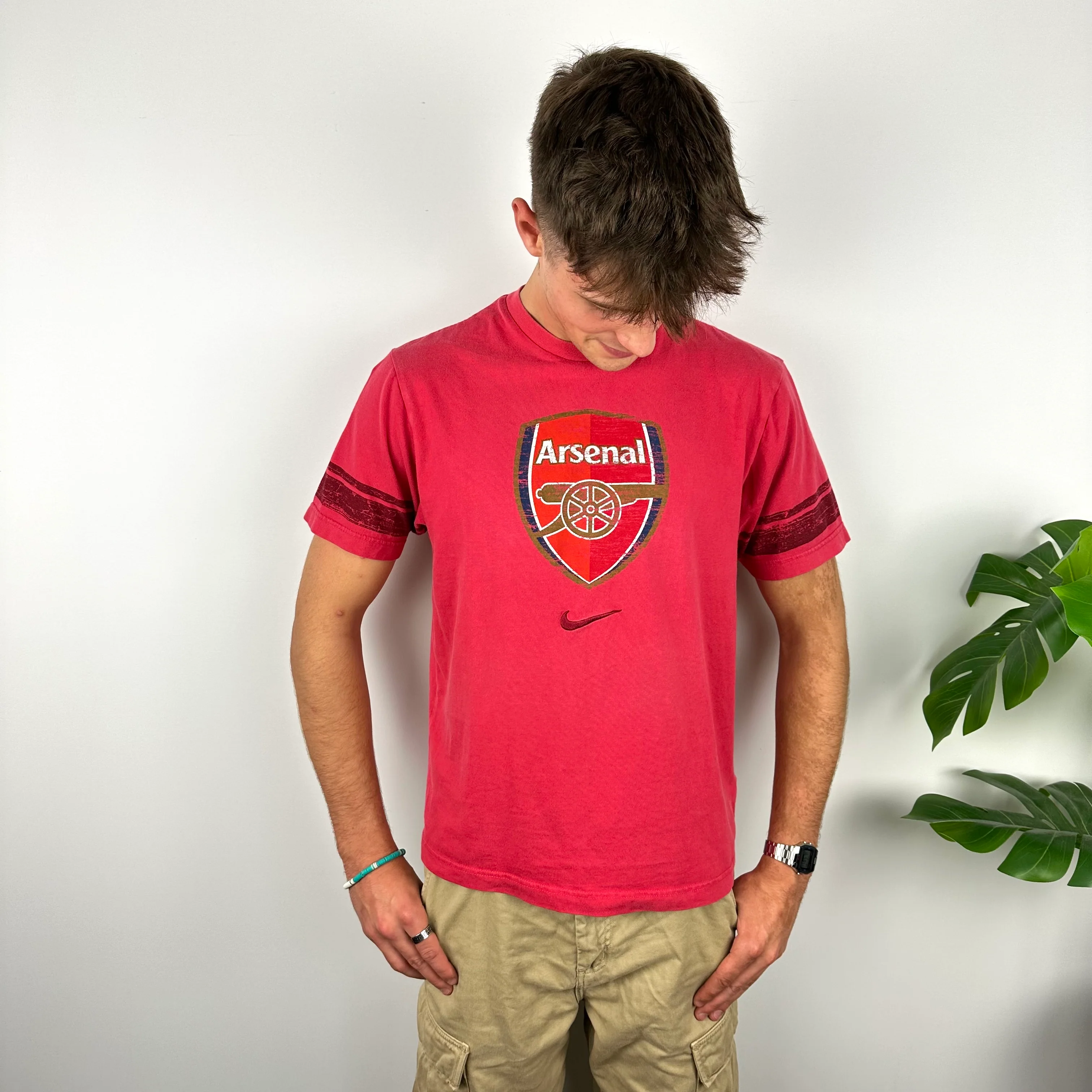 Nike x Arsenal RARE Red Logo T Shirt (M) - Image 5