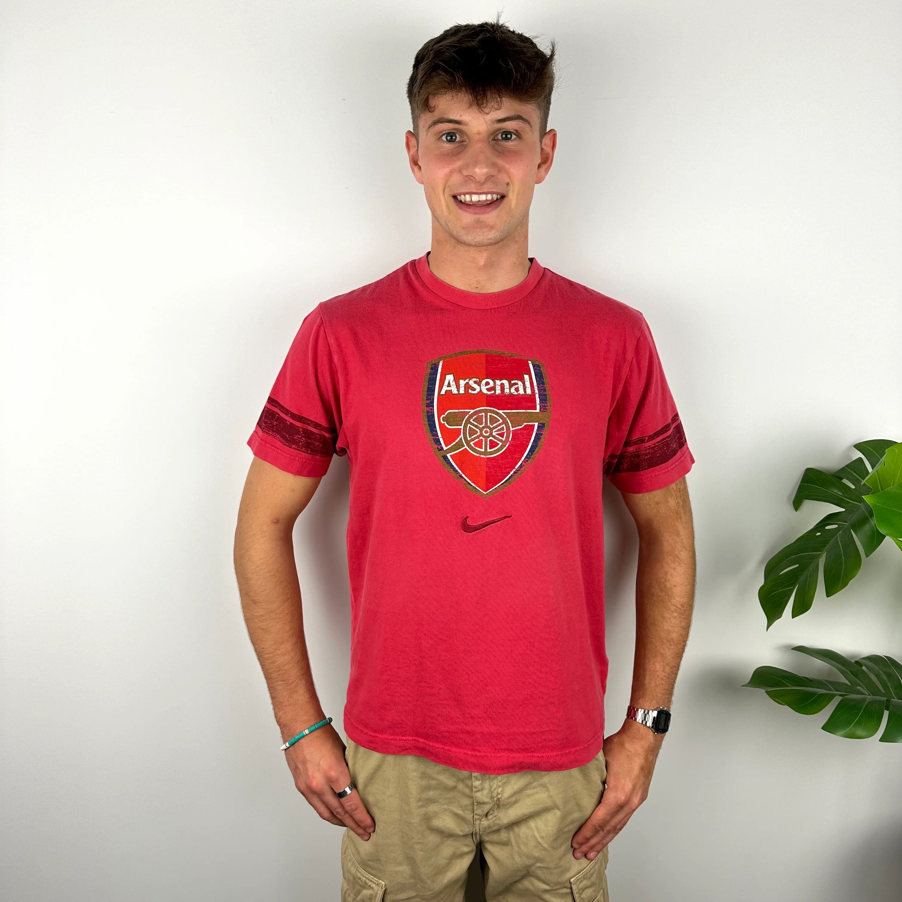 Nike x Arsenal RARE Red Logo T Shirt (M) - Image 6