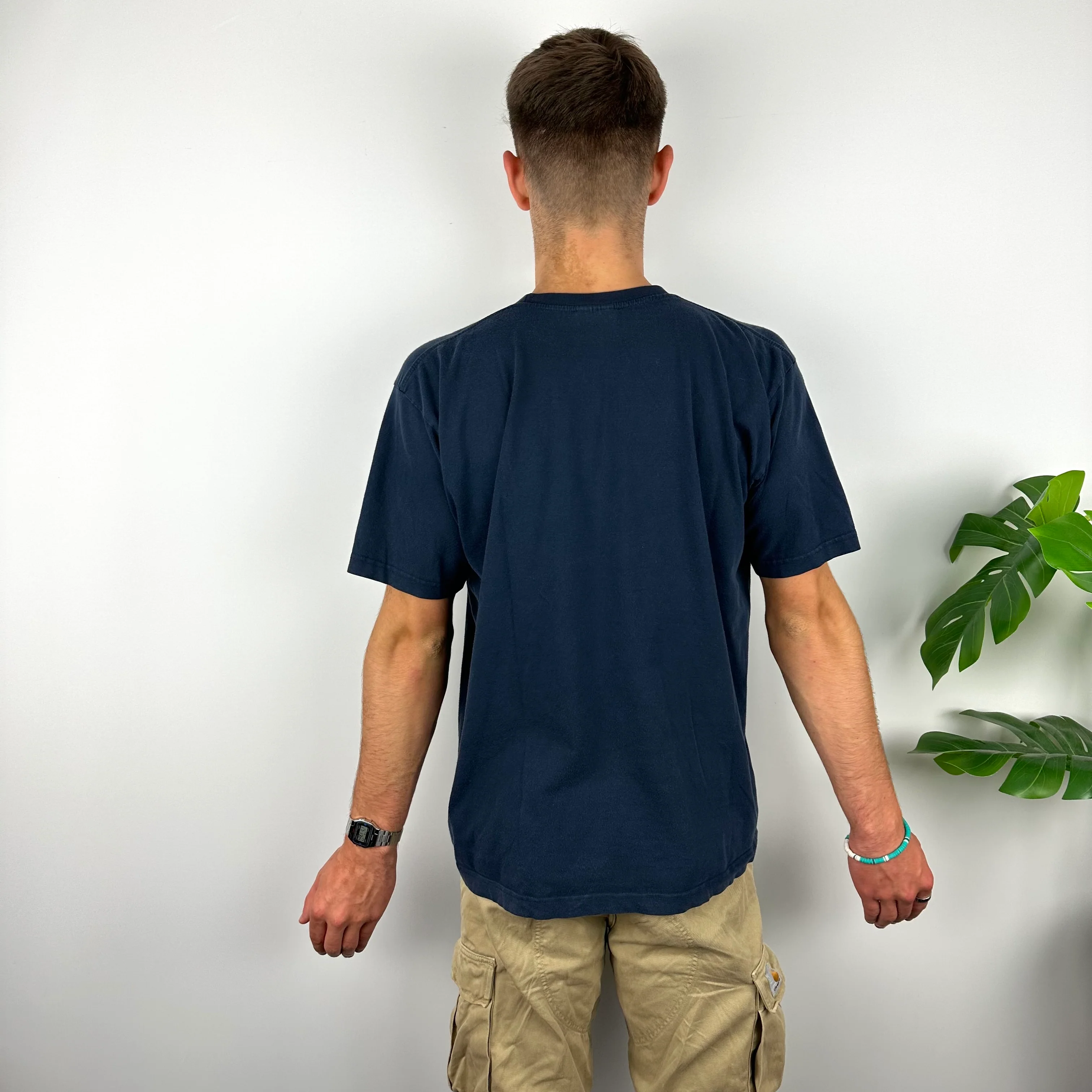 Nike RARE Navy Swoosh T Shirt (L) - Image 4