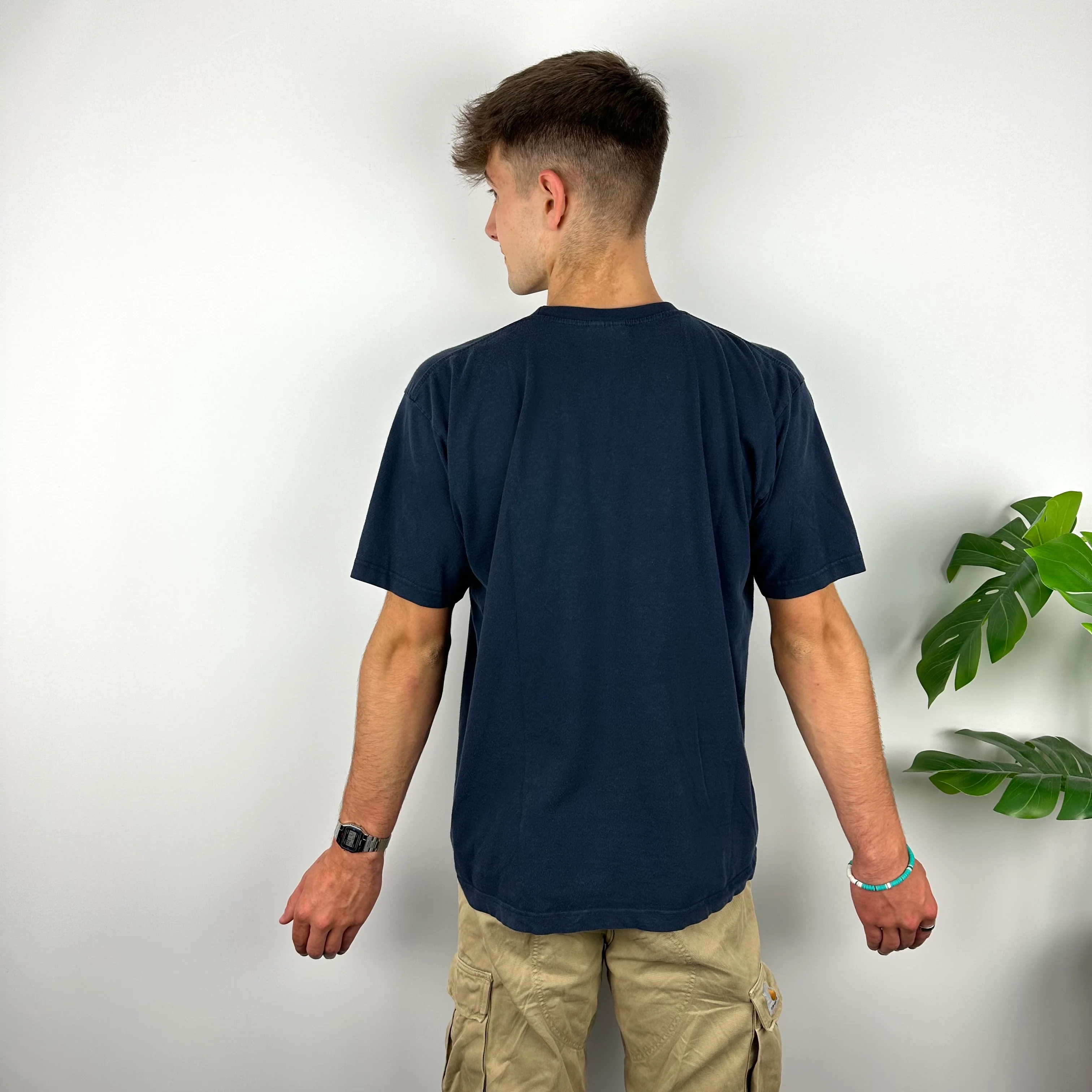 Nike RARE Navy Swoosh T Shirt (L) - Image 8