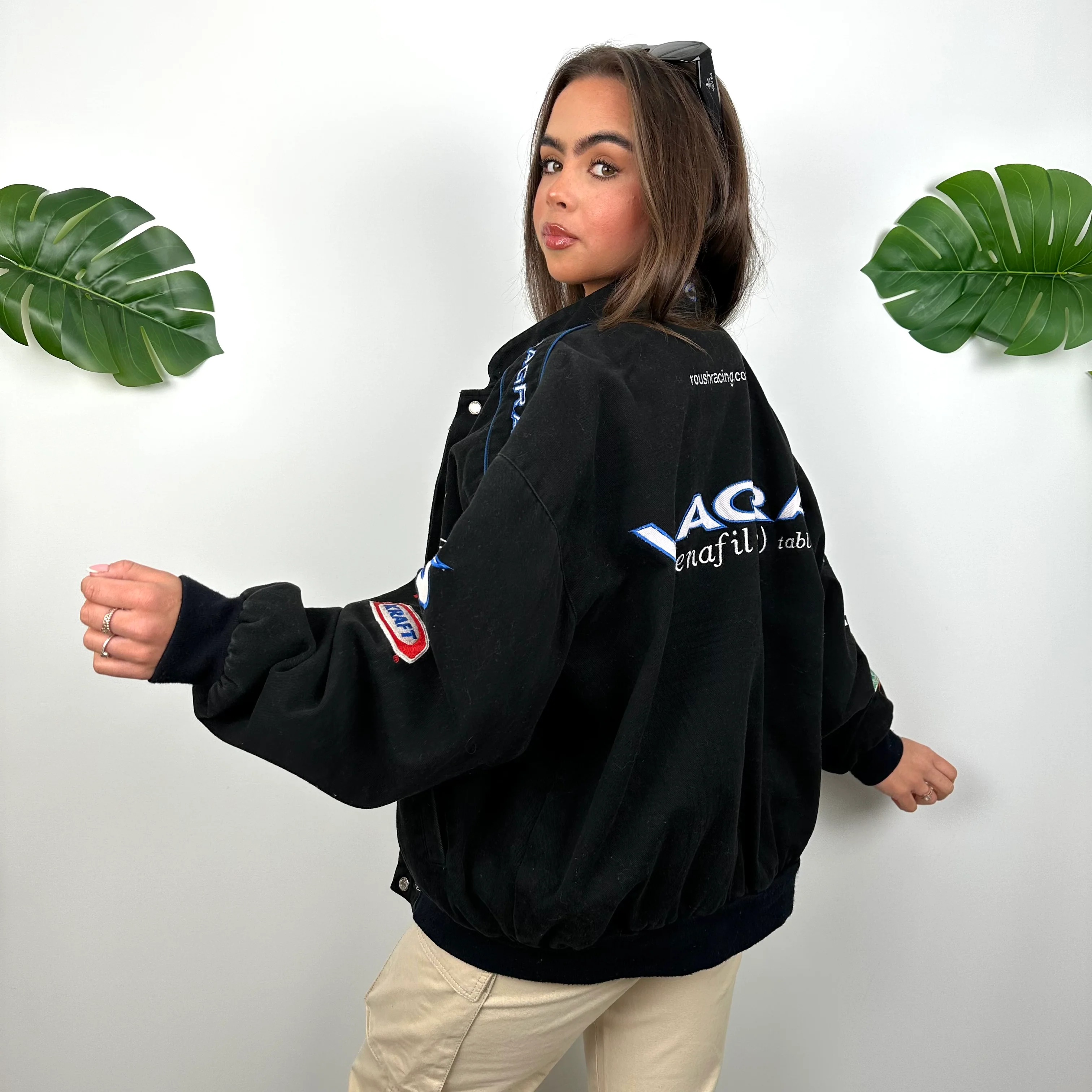 Viagra RARE Black NASCAR Racing Jacket (L) - Image 8
